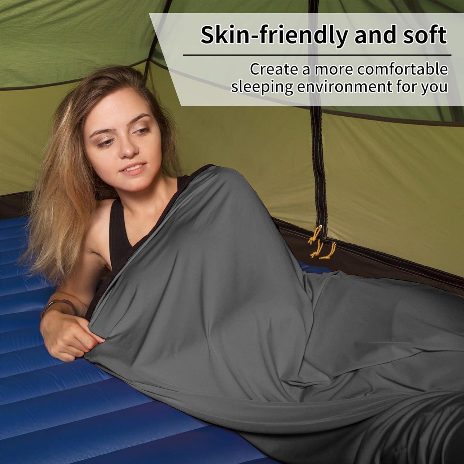 Forro de Saco de Dormir Naturehike Alta Elasticidad 340g Gris