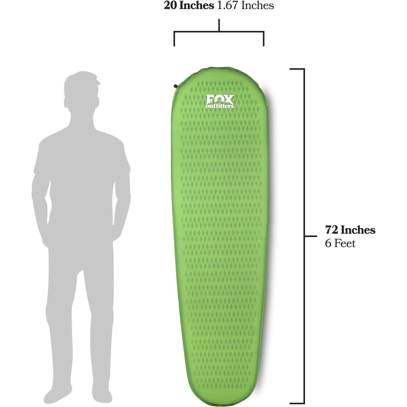 Almohadilla de Camping Autoinflable Fox Outfitters 0.75 kg