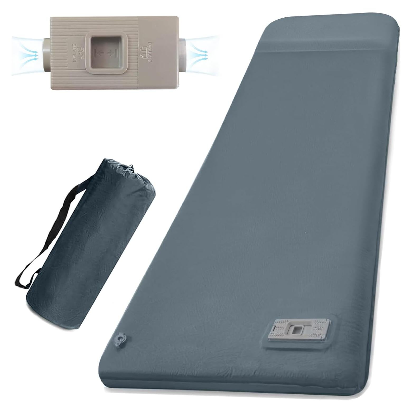 Sleeping Pad, Self Inflating Sleeping Pad for Camping with Electric Pump, Camping Mattress Compact for Backpacking Hiking Traveling Tent - Ultralight Air Mattress