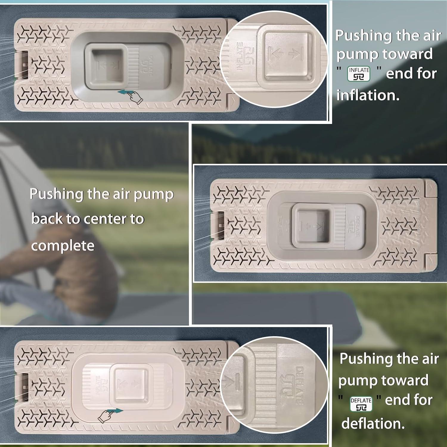 Sleeping Pad, Self Inflating Sleeping Pad for Camping with Electric Pump, Camping Mattress Compact for Backpacking Hiking Traveling Tent - Ultralight Air Mattress