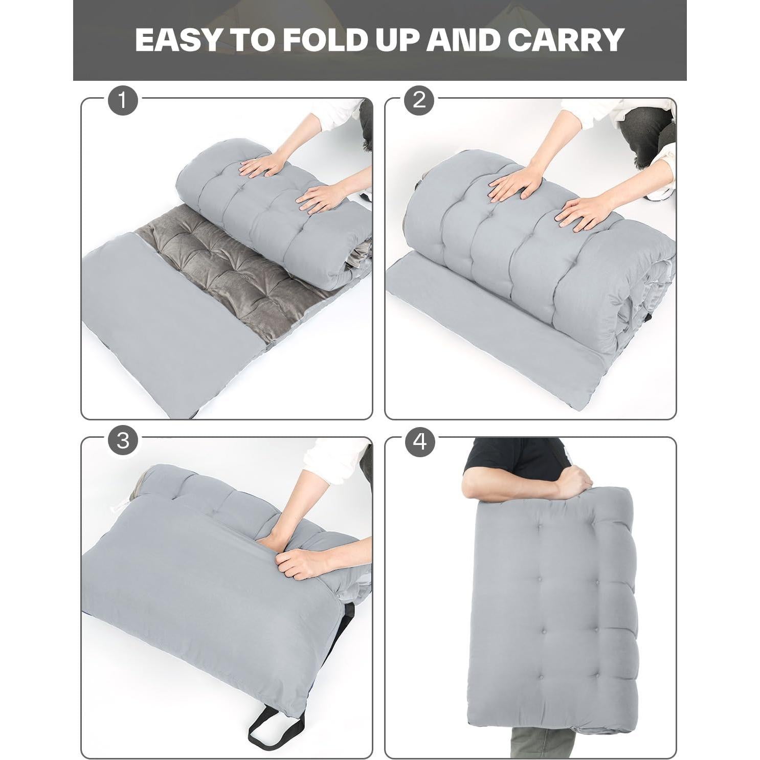 Colchón de Camping Sportneer 190.5x71.1 cm 2 cm Grosor Azul