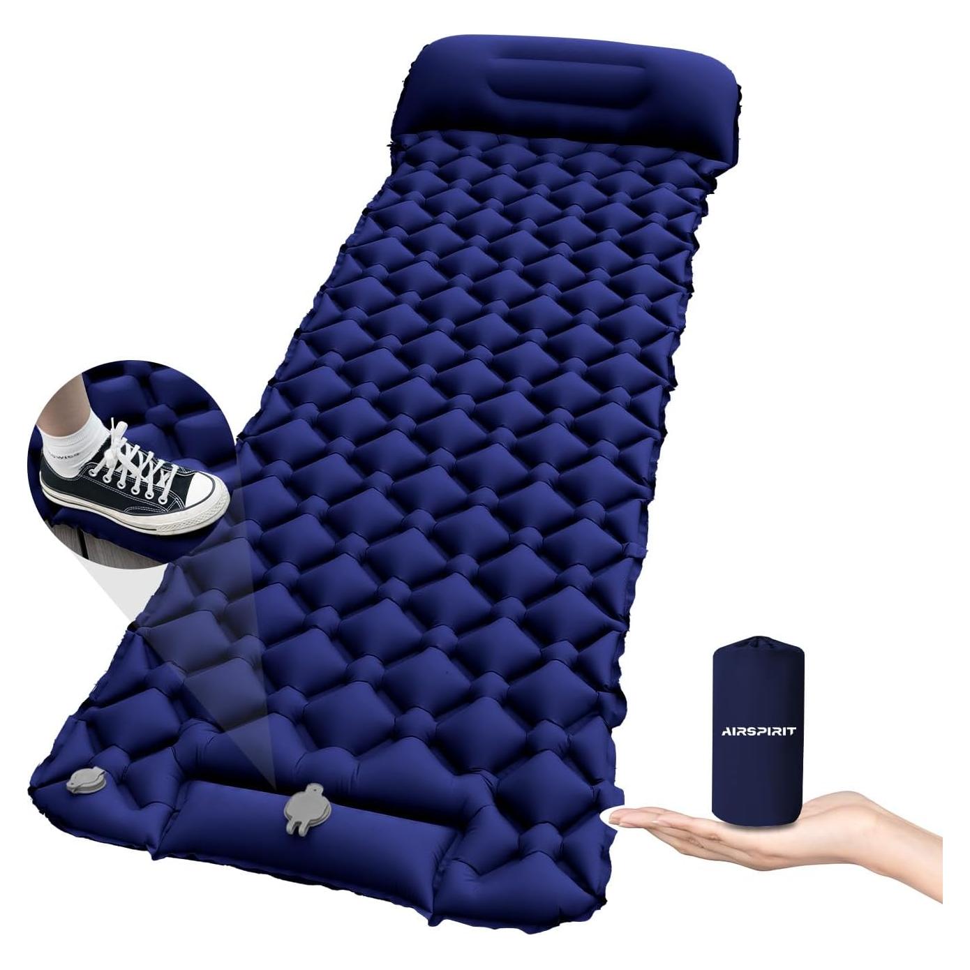 Colchón Inflable Airspirit 220x70cm con Almohada y Bomba