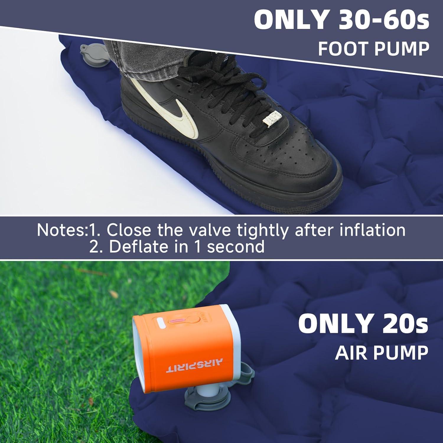 Colchón Inflable Airspirit 220x70cm con Almohada y Bomba