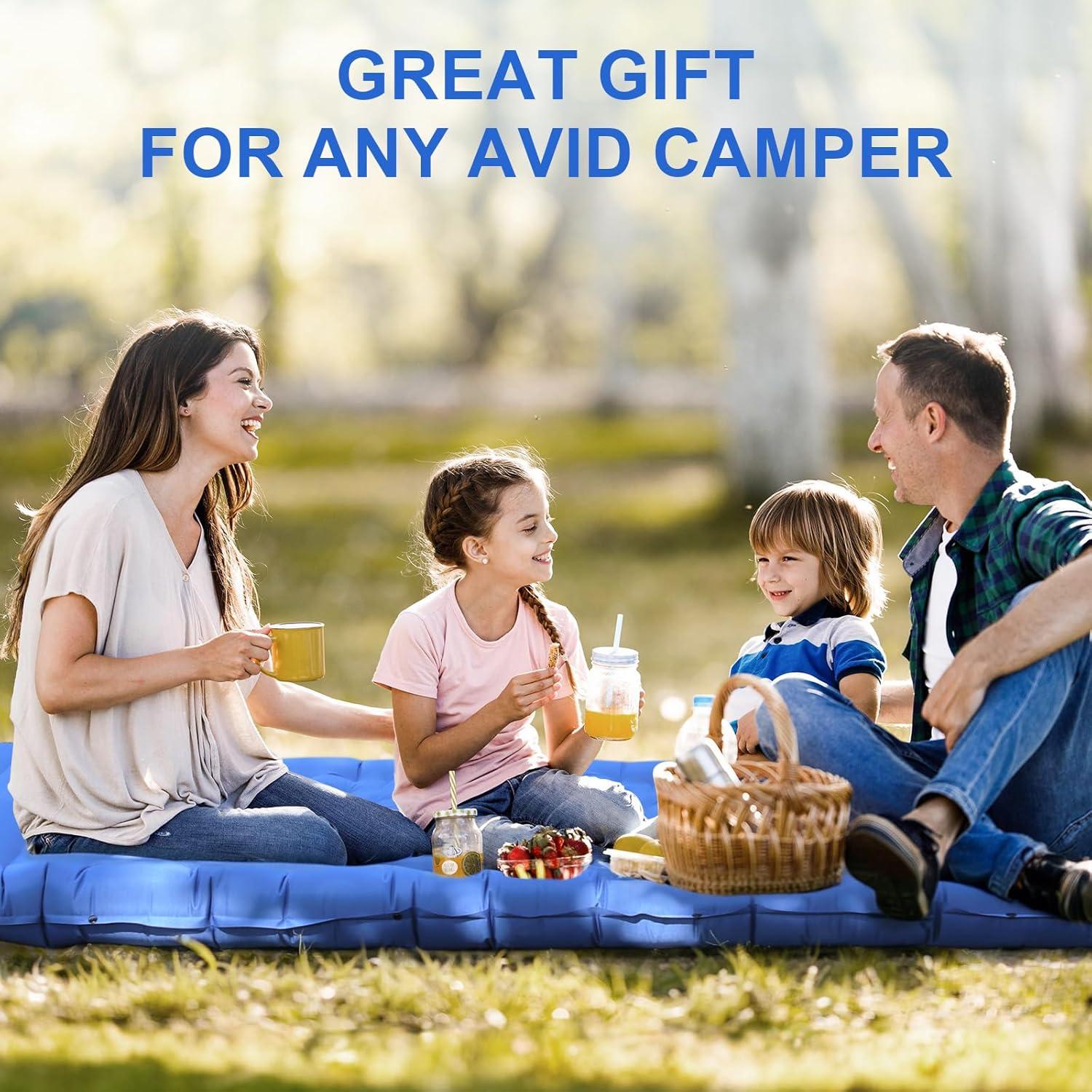 Colchoneta Inflable Hualonger 14 cm con Almohada y Bomba