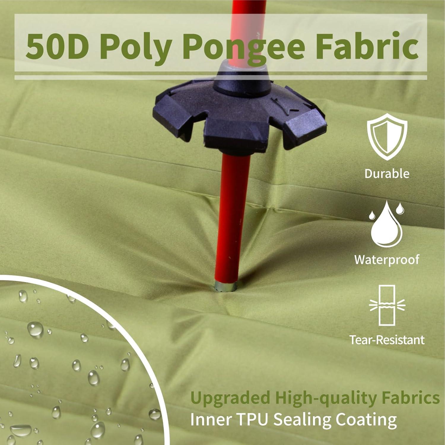 Colchoneta Aislante MEETSUN Individual 12.7 cm con Bomba