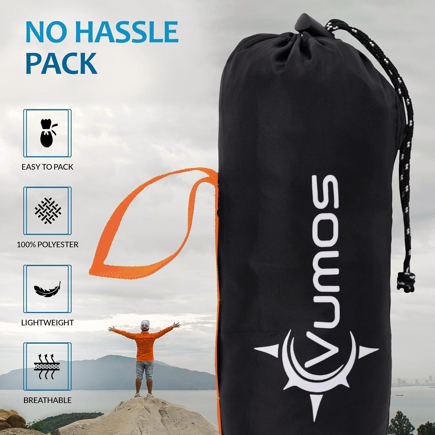 Forro de Saco de Dormir Vumos Naranja 216x85 cm Cierre Completo