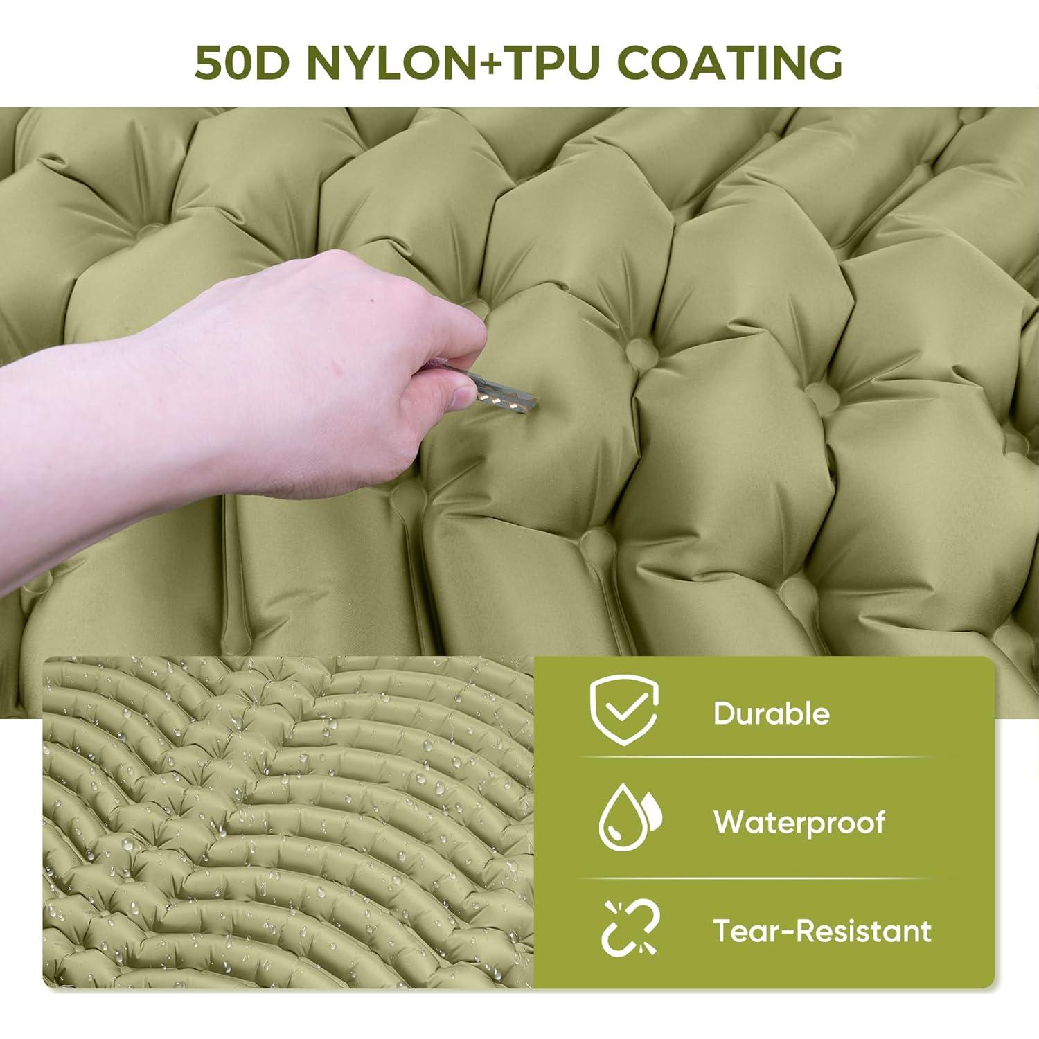 Colchón Inflable Doble Yamokizy 200x135 cm con Almohada