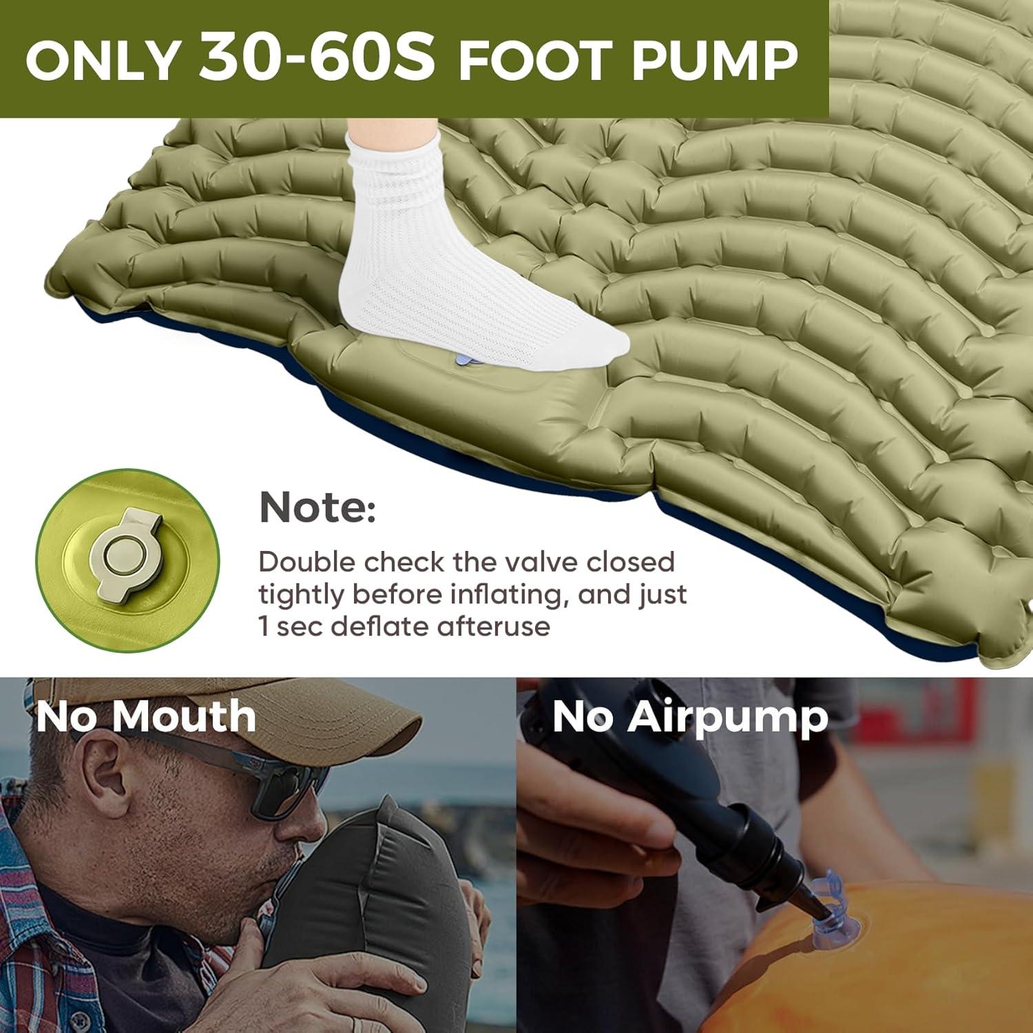 Colchón Inflable Doble Yamokizy 200x135 cm con Almohada