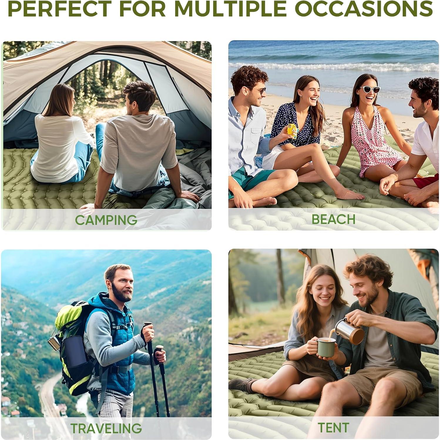 Colchón Inflable Doble Yamokizy 200x135 cm con Almohada