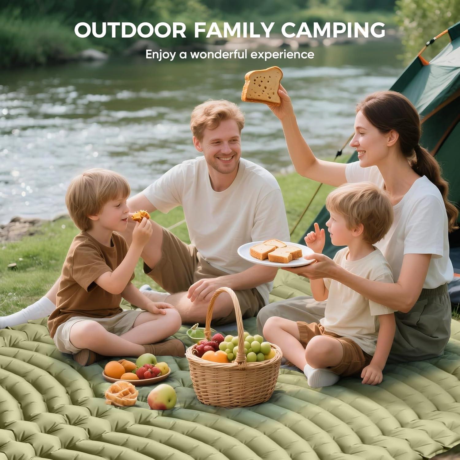 Colchón Inflable Doble Yamokizy 200x135 cm con Almohada