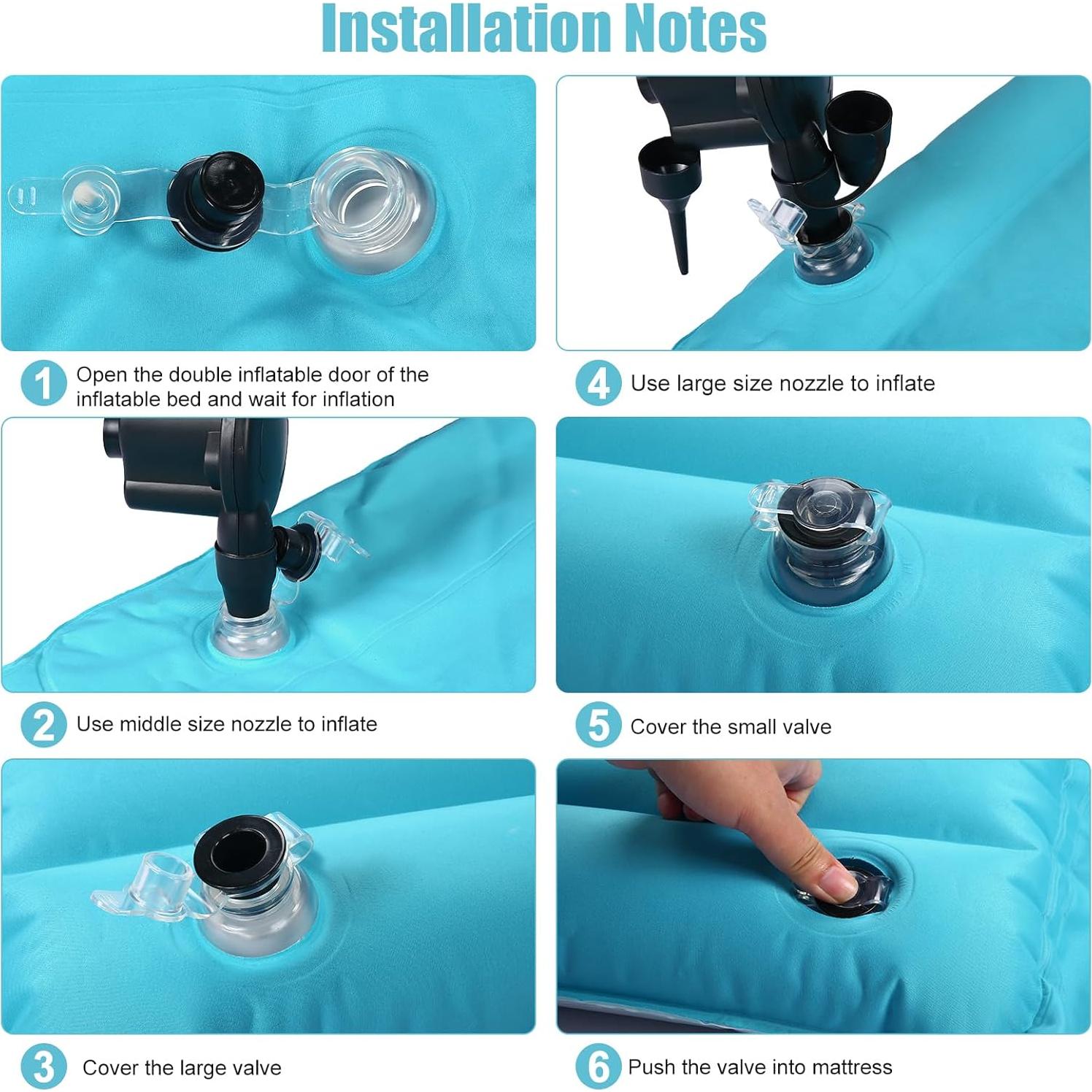 Colchón Inflable SUV KMZ Doble Cara 192x128 cm con Bomba