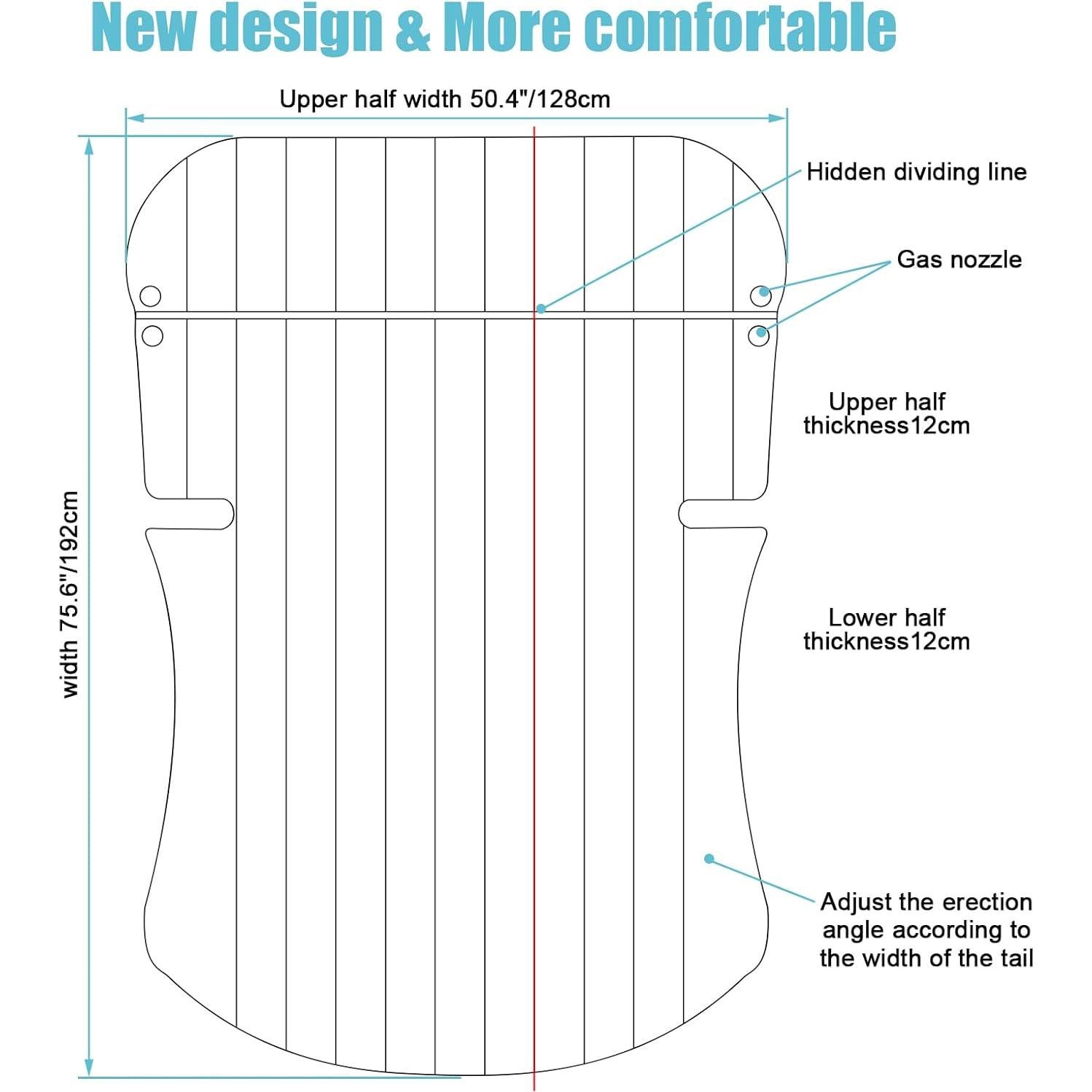 Colchón Inflable SUV KMZ Doble Cara 192x128 cm con Bomba