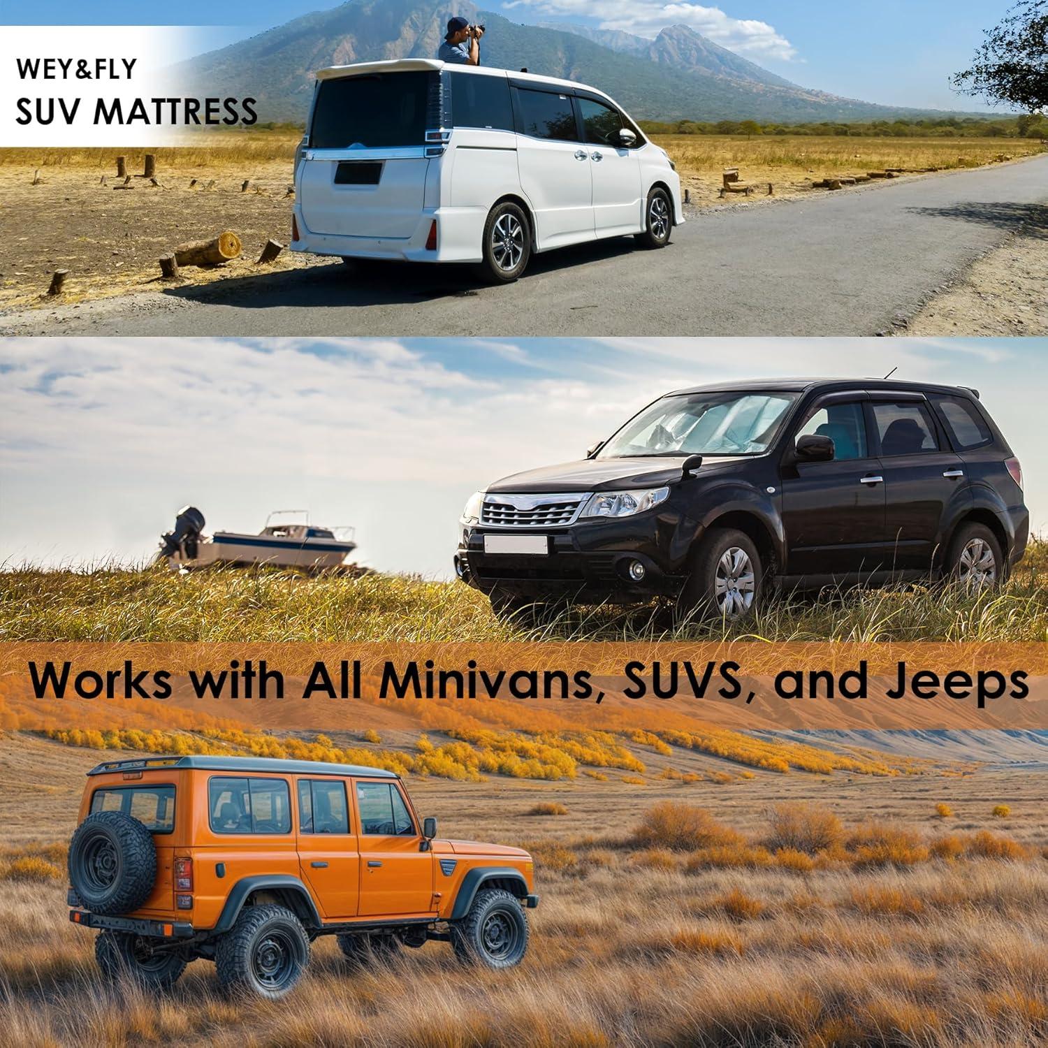 Colchón de Aire WEY&FLY para Auto SUV Inflable 193x130 cm