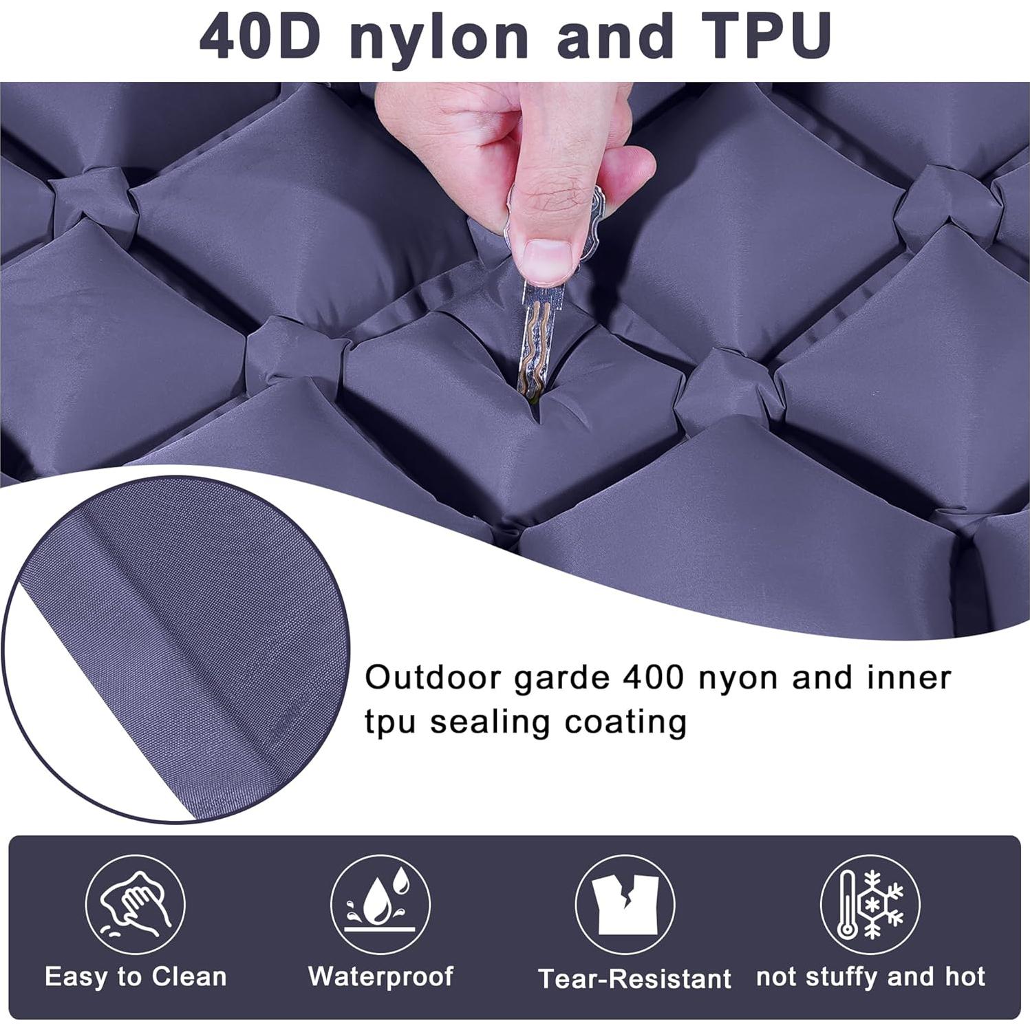 Colchoneta de Camping Doble Chasyatzi 200x102 cm Plegable