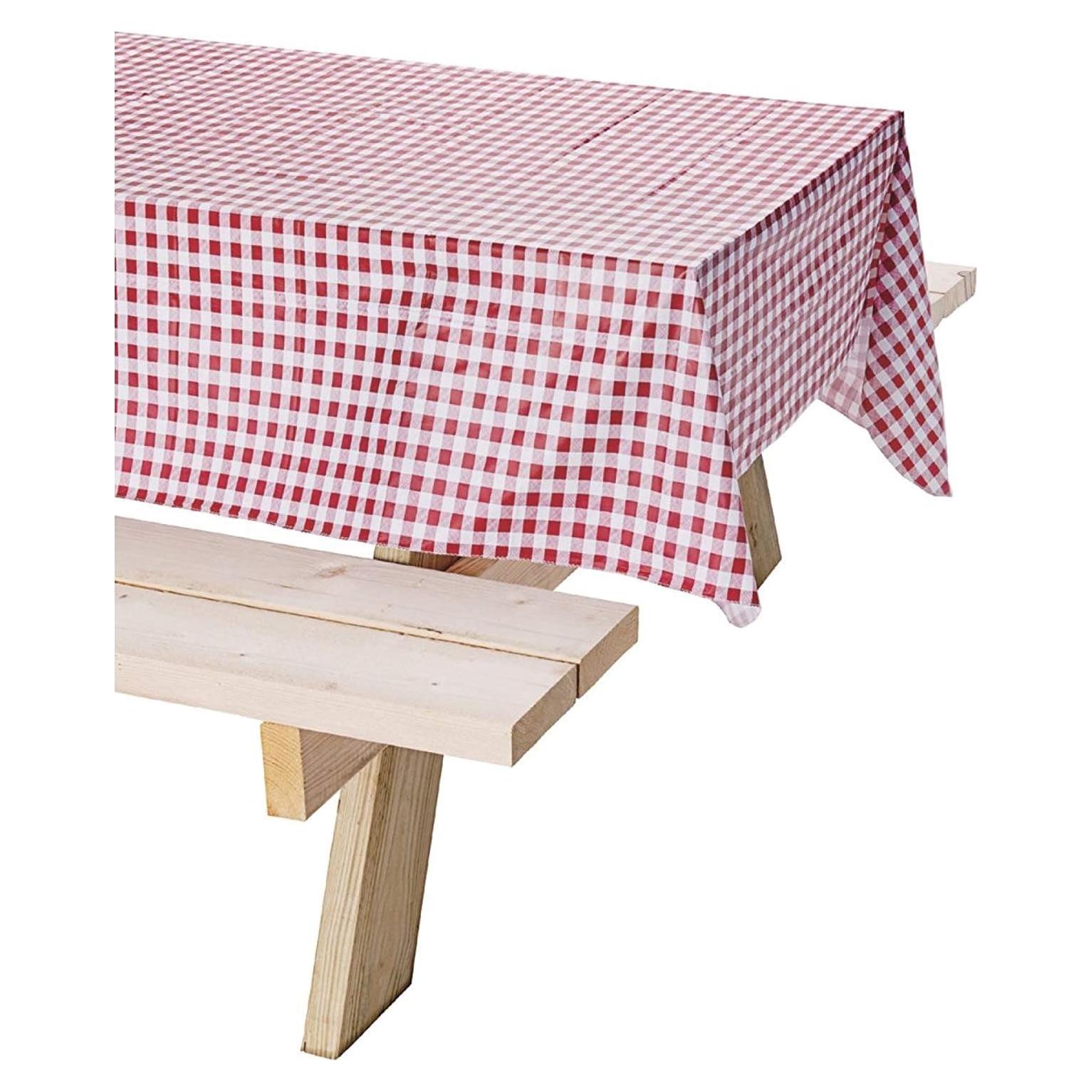 Mantel de Vinilo Coleman 137x213 cm Rojo para Actividades al Aire Libre