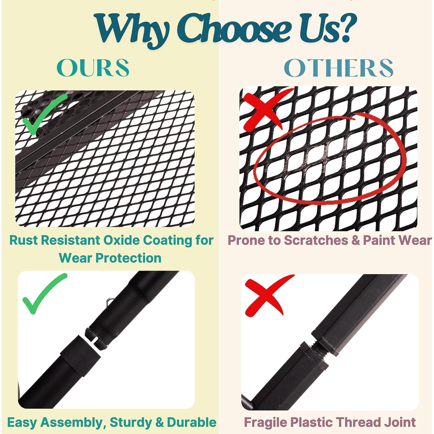 Mesa Plegable DAFRUM 1.34m Ajustable para Camping y Picnic