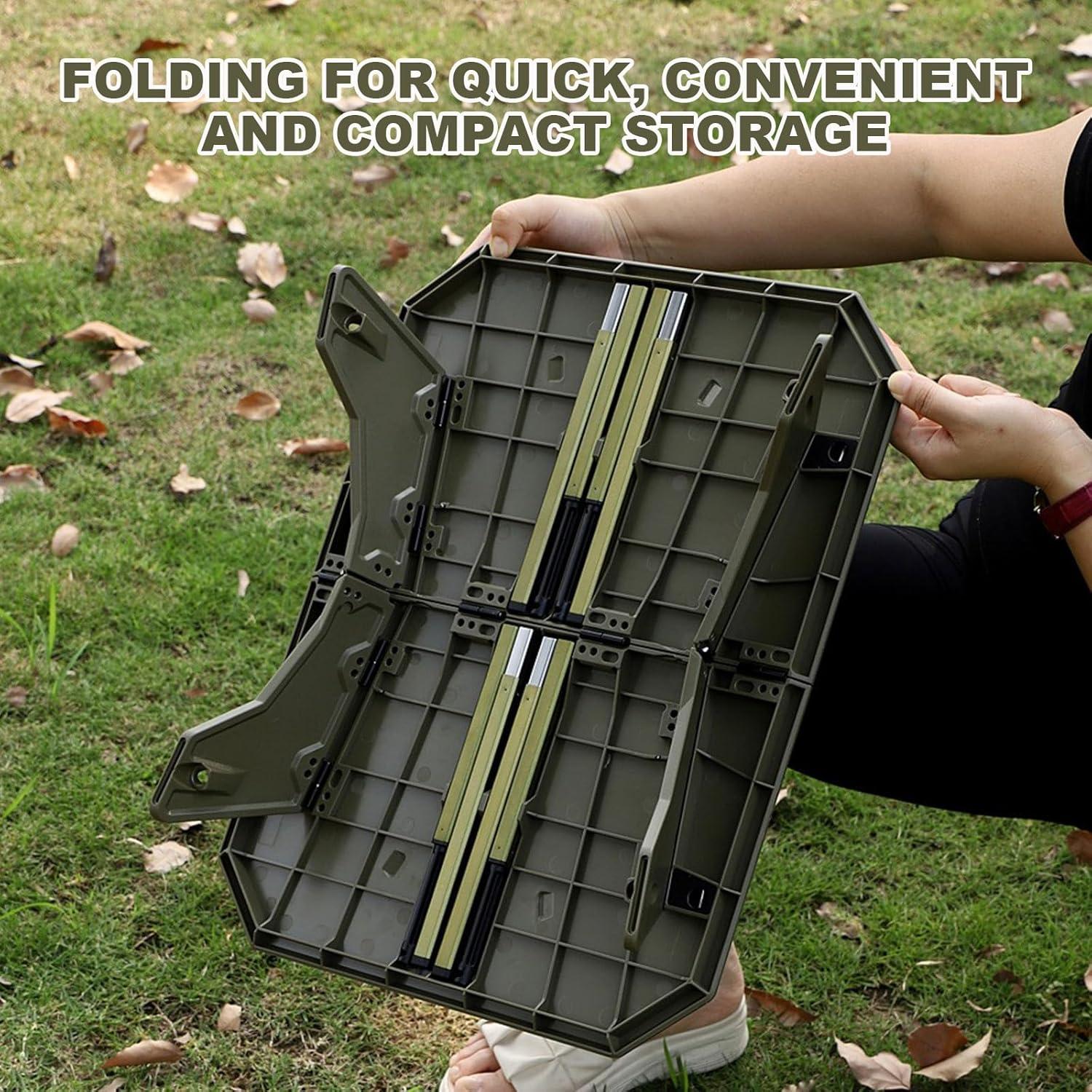 TOPCHANCES Folding Camping Table Outdoor,Ultralight Aluminum Camping Tables Multifunctional Portable Folding Table with Carrying Bag for Holiday Festival Camping Travel Picnic Grilling