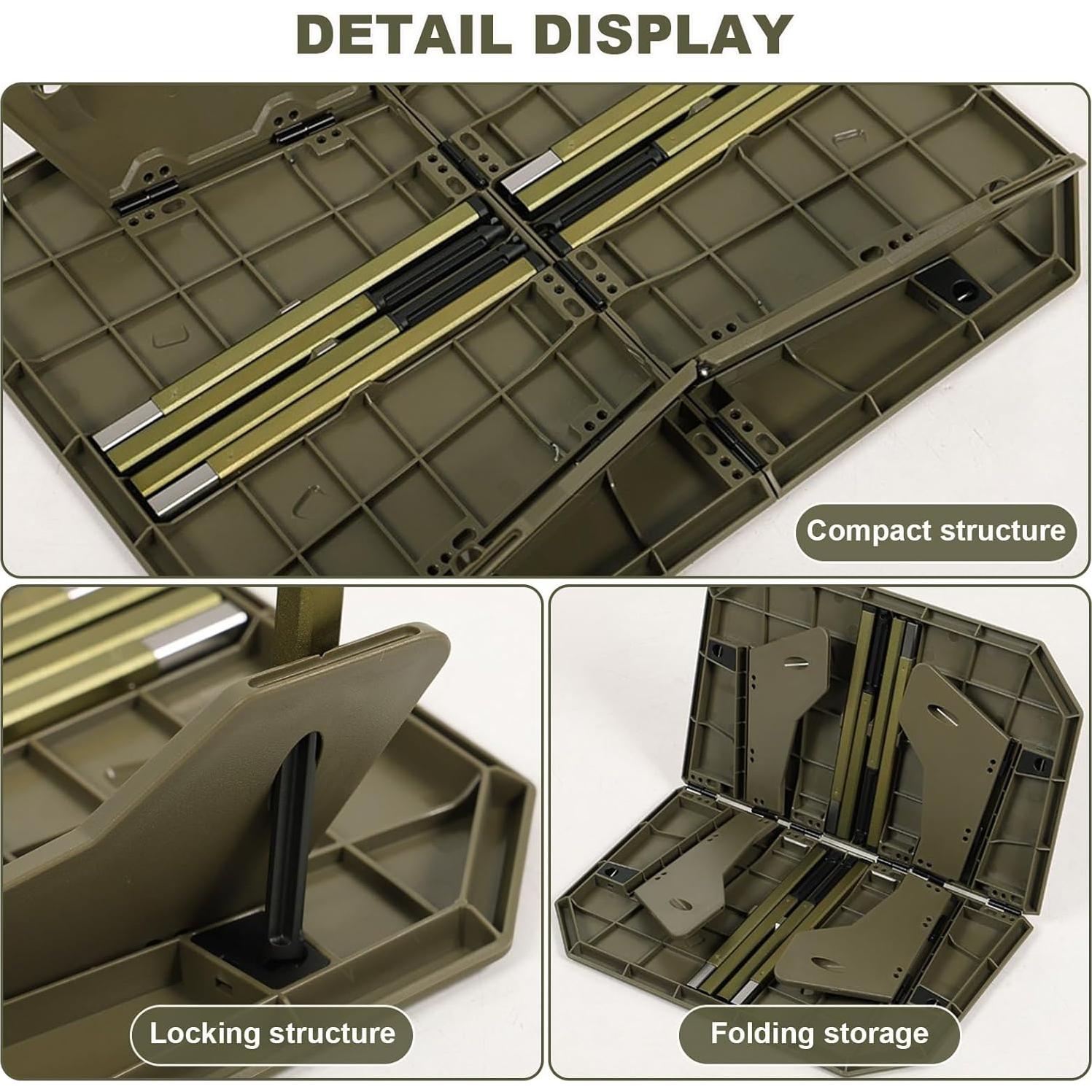 TOPCHANCES Folding Camping Table Outdoor,Ultralight Aluminum Camping Tables Multifunctional Portable Folding Table with Carrying Bag for Holiday Festival Camping Travel Picnic Grilling