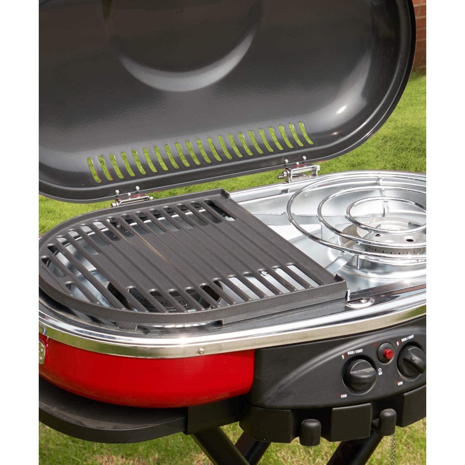 Plancha y Parrilla de Hierro Fundido BBQ-PLUS para Coleman RoadTrip 285