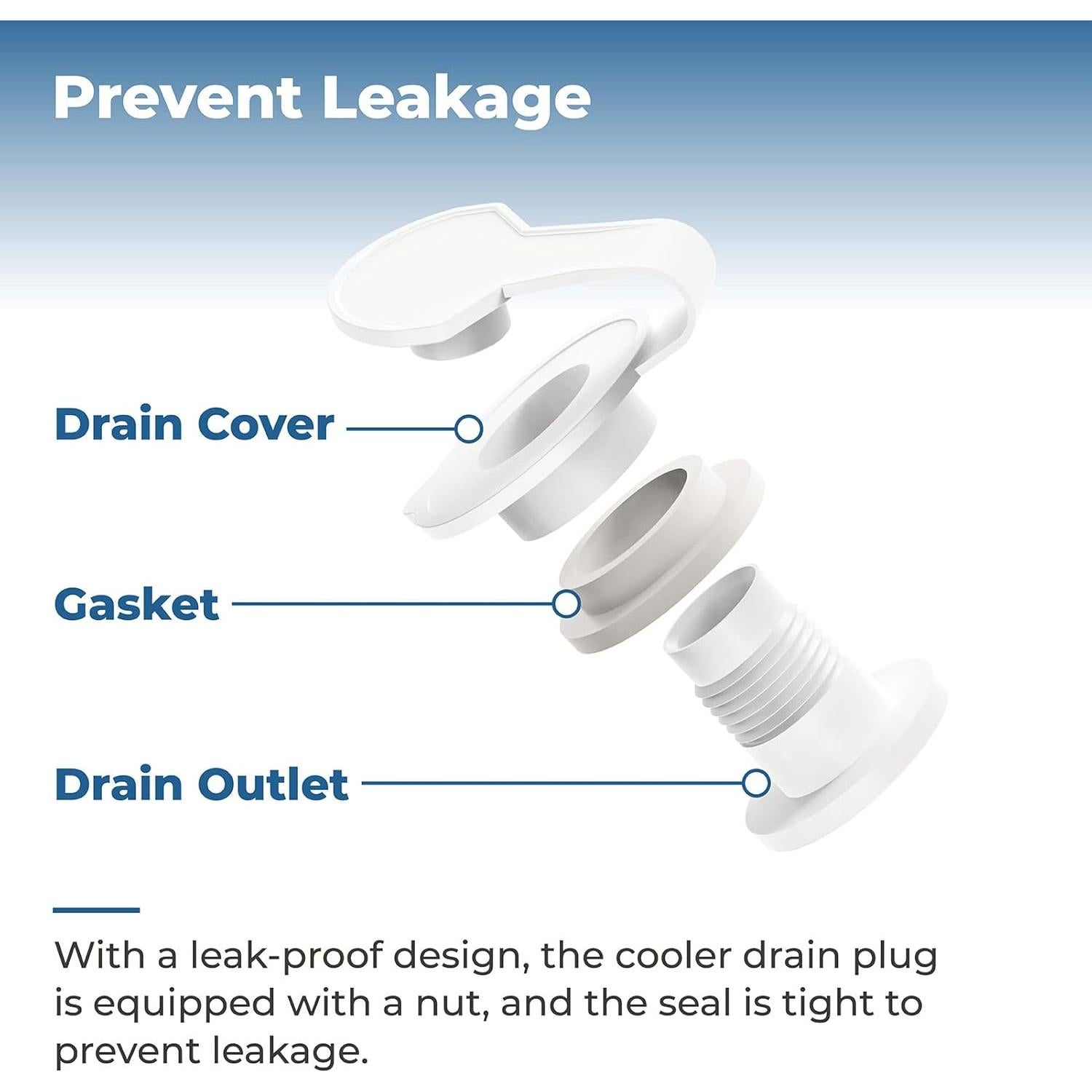 Tapón de Drenaje Estándar Pokin para Enfriadores Coleman - 2.54 cm
