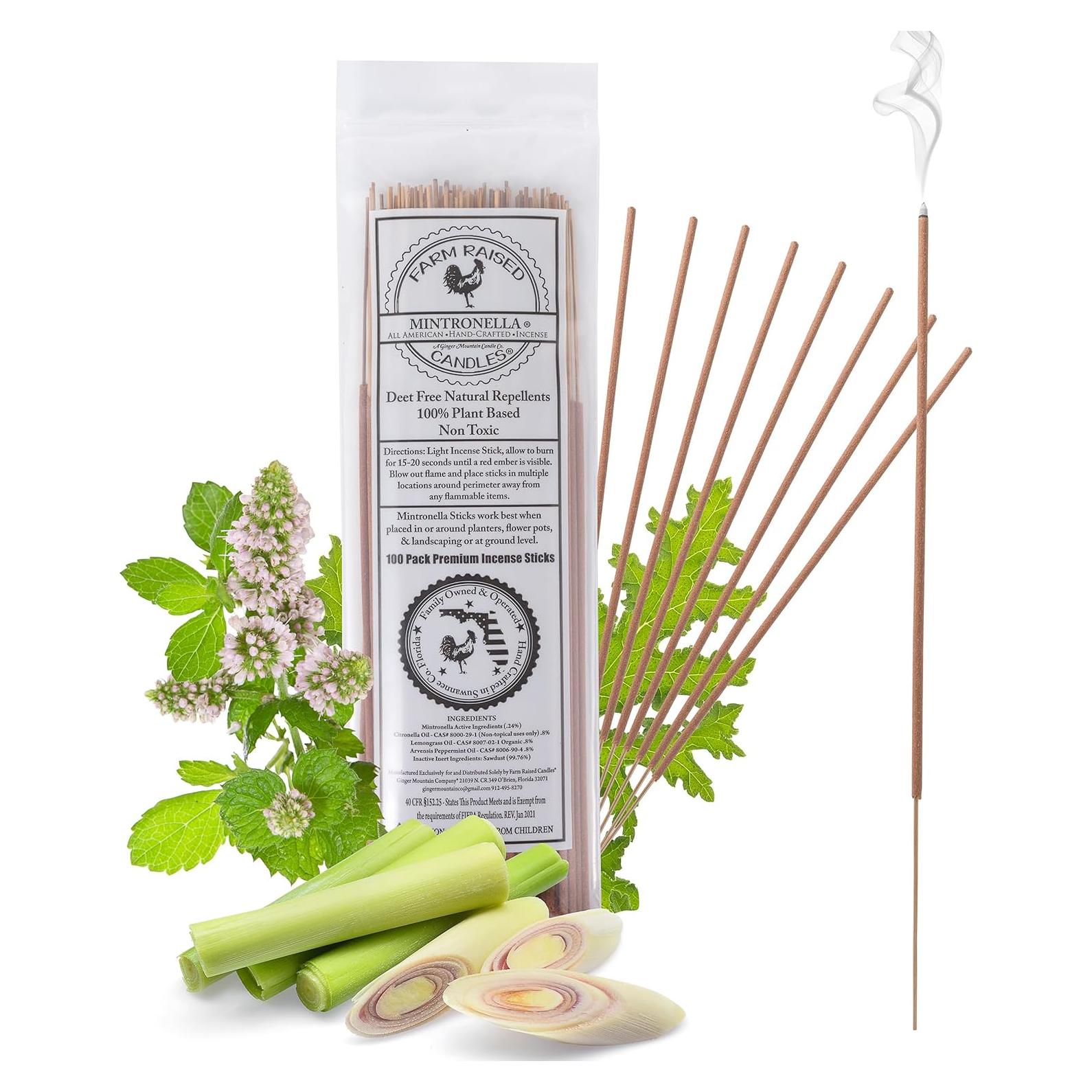 Varitas Repelentes de Mosquitos Mintronella - 100 Unidades