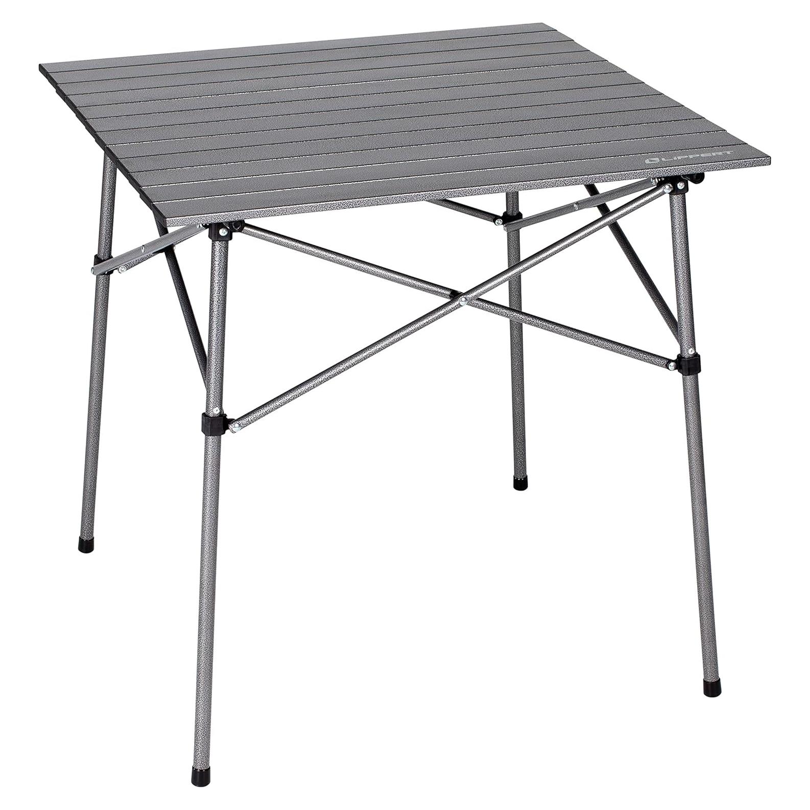 Mesa de Camping Plegable Lippert Híbrida HD 70x70 cm Gris