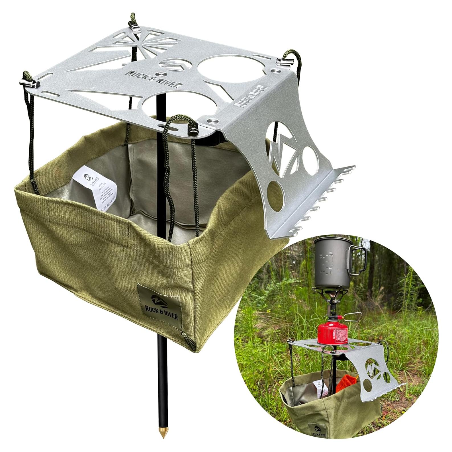 Mesa de Camping Ruck & River - Compacta 20x20cm Altura 58.4cm