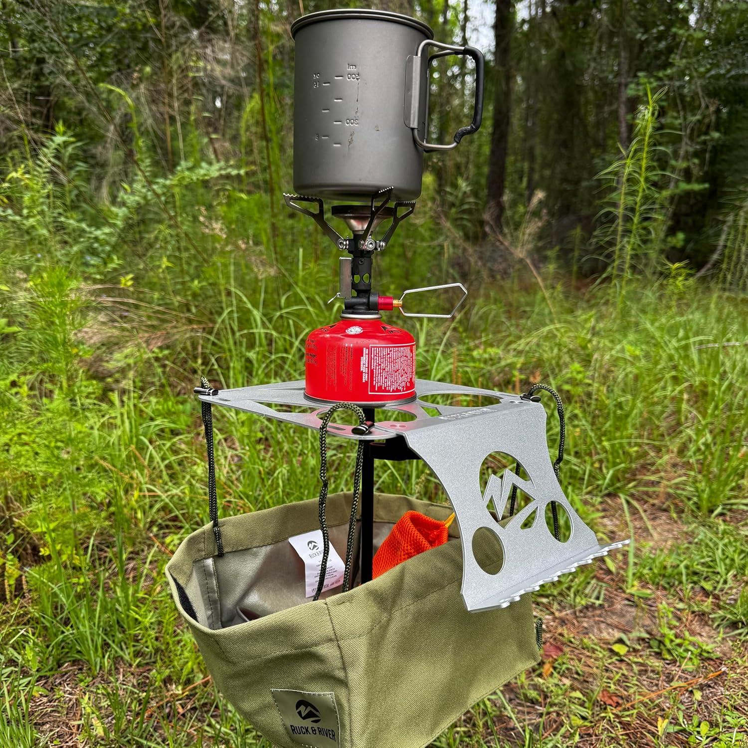 Mesa de Camping Ruck & River - Compacta 20x20cm Altura 58.4cm