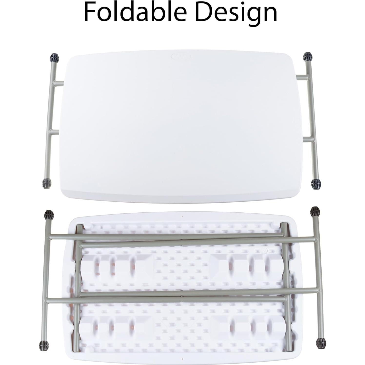 Mesa Plegable Everyday Home - Escritorio Ligero Ajustable 48.3-71.1 cm