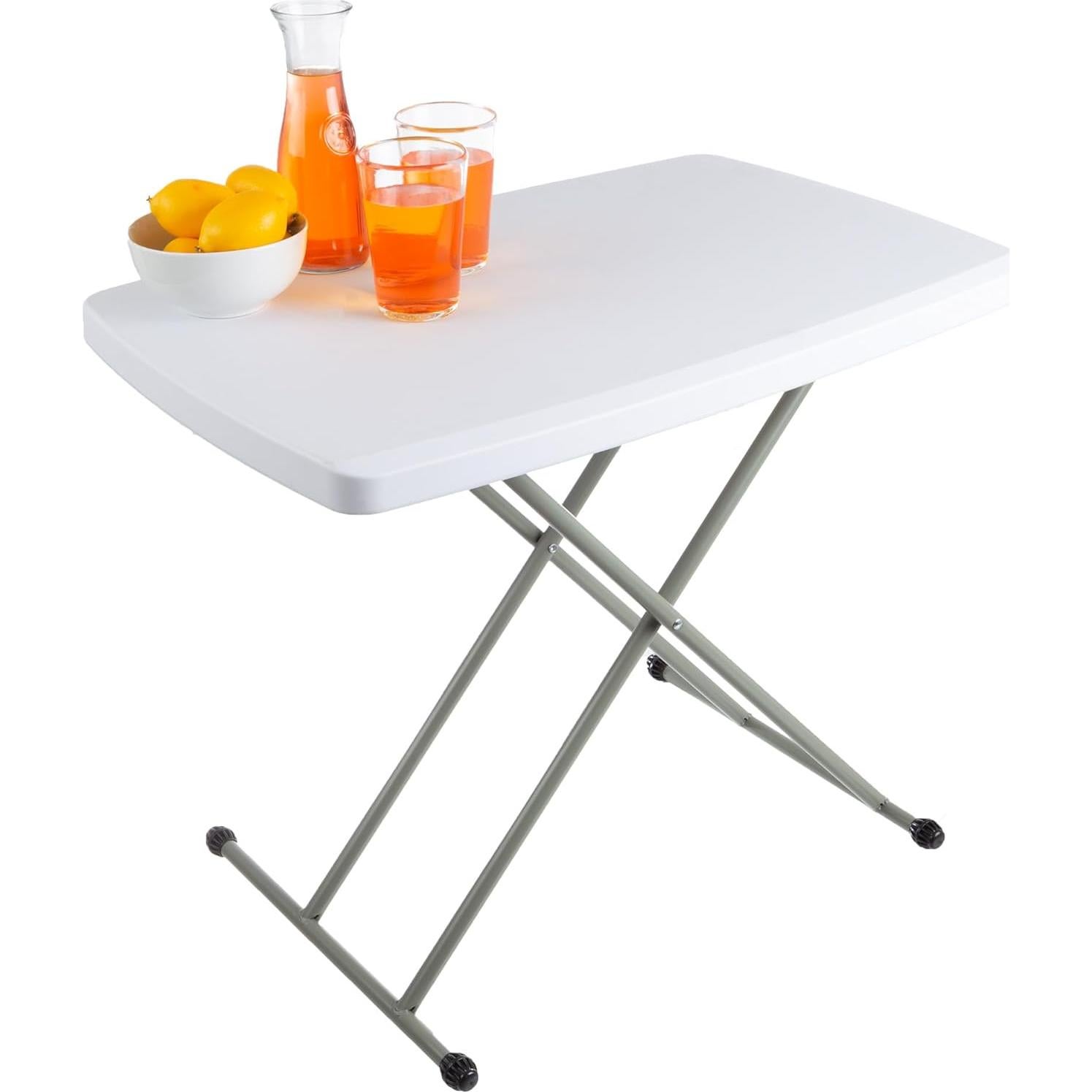 Mesa Plegable Everyday Home - Escritorio Ligero Ajustable 48.3-71.1 cm