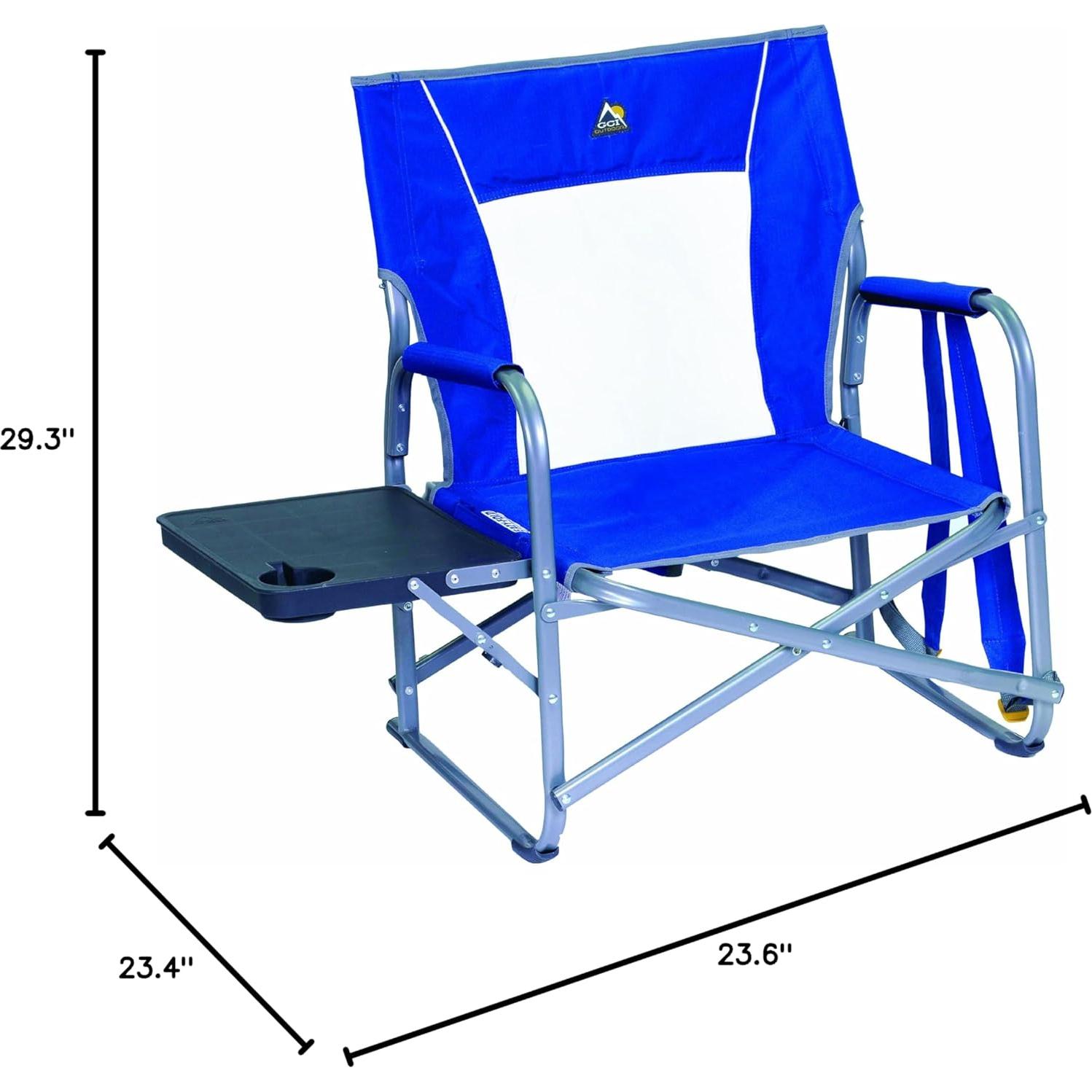 Silla Plegable GCI Outdoor Slim-Fold Azul para Eventos