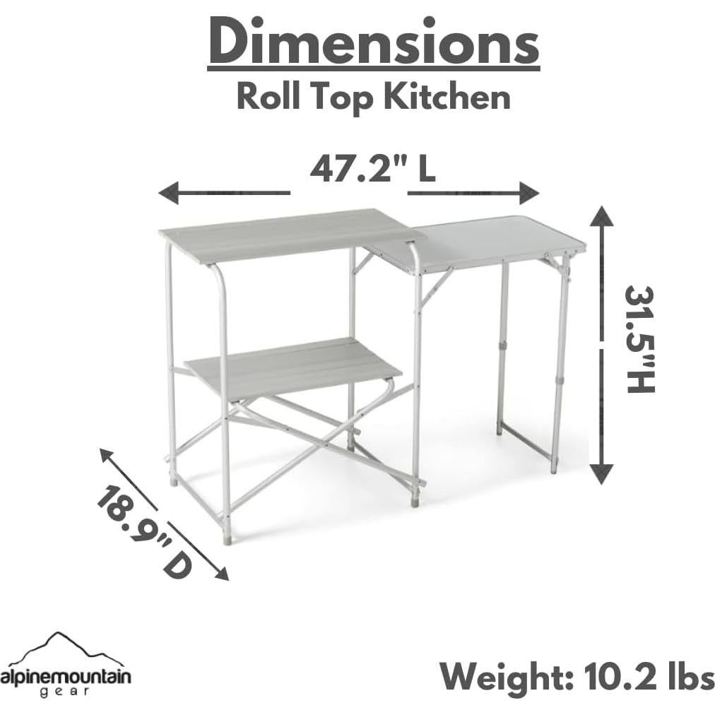 Cocina Camping Plegable Caddis Sports AMG006 Aluminio 119.8x80cm