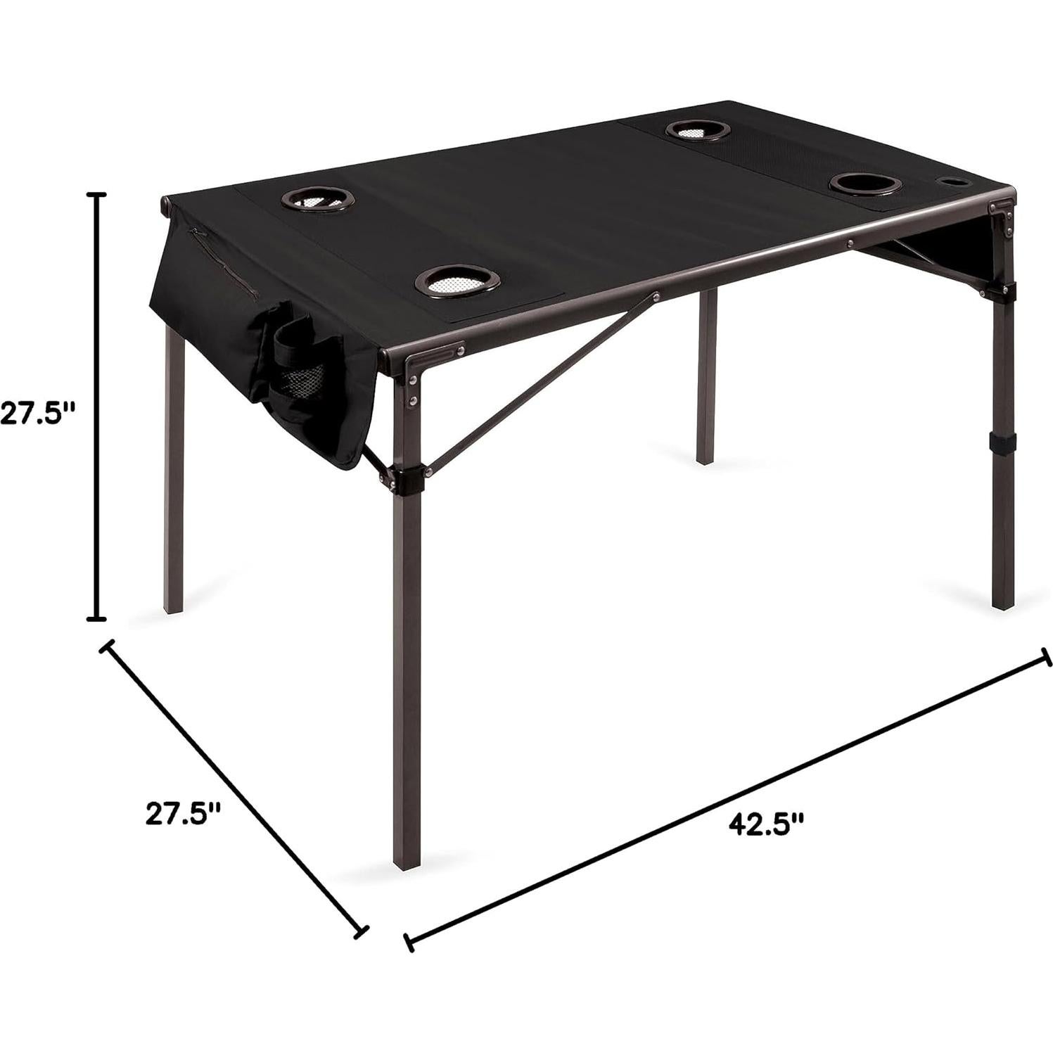Mesa de Viaje Plegable Oniva Picnic Time 108x70 cm Negra