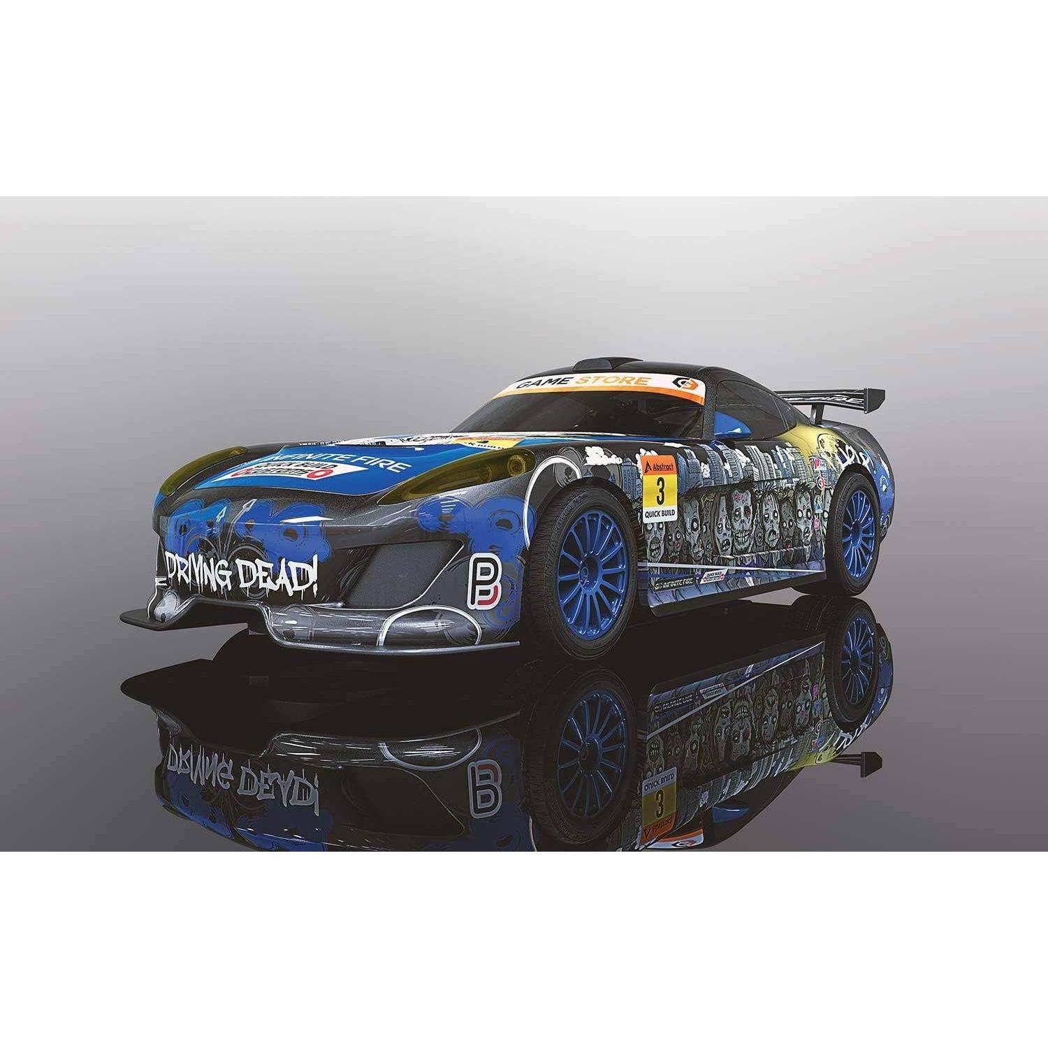 Coche Slot Scalextric Team GT Zombie 1:32 Negro y Azul