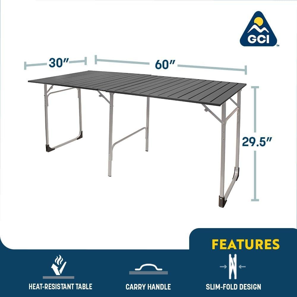 Mesa Plegable GCI Outdoor Slim-Fold XL para 6 Personas