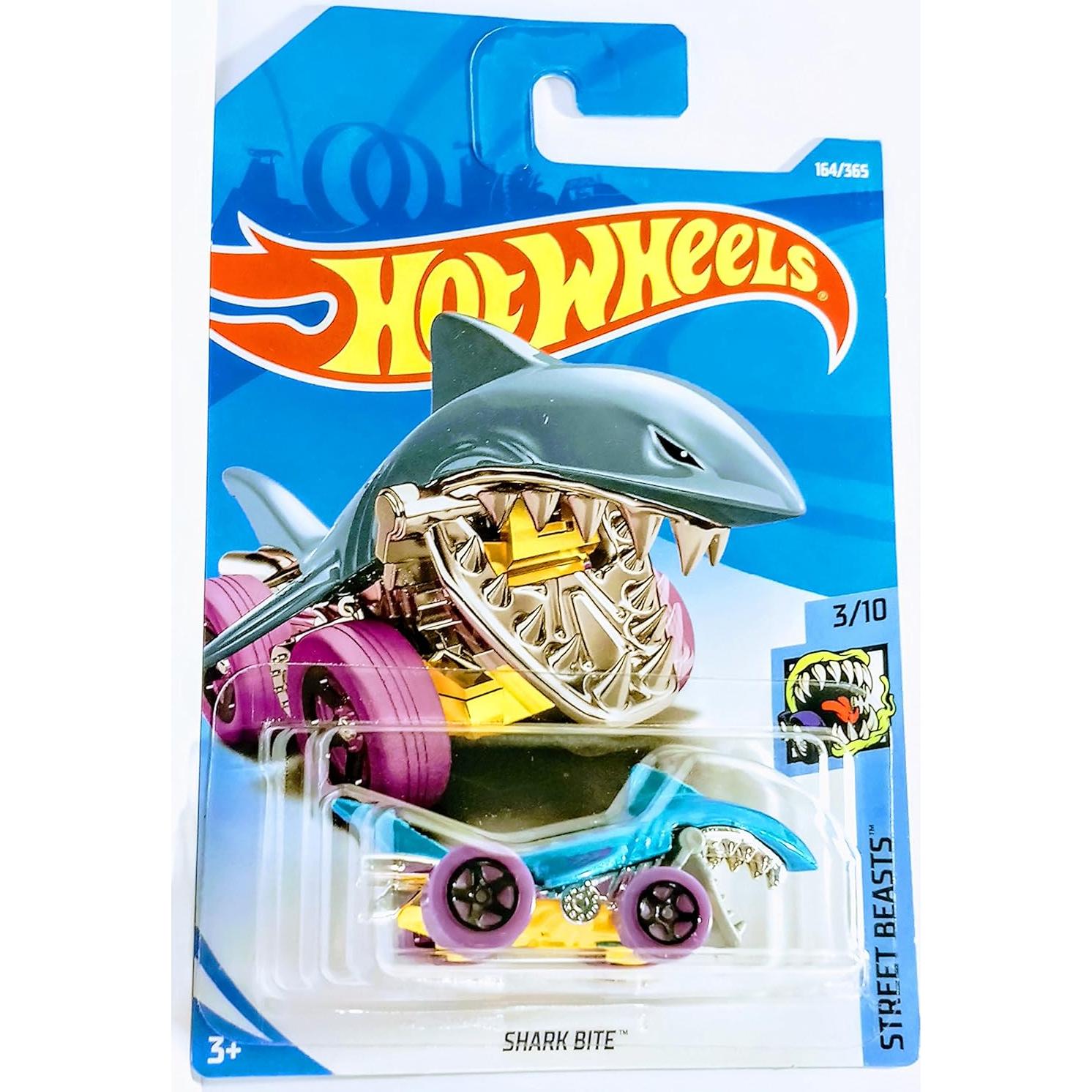 Hot Wheels Coche Tiburón 1:64 Azul Aqua 50 Aniversario