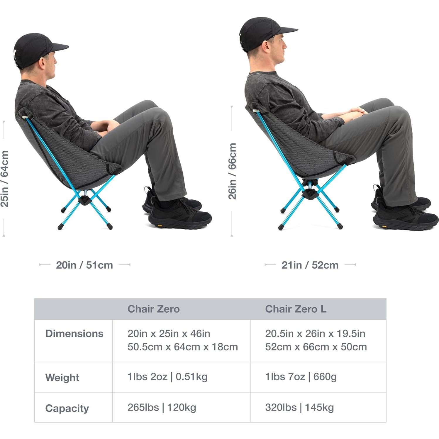 Helinox Chair Zero and Table One Hard Top