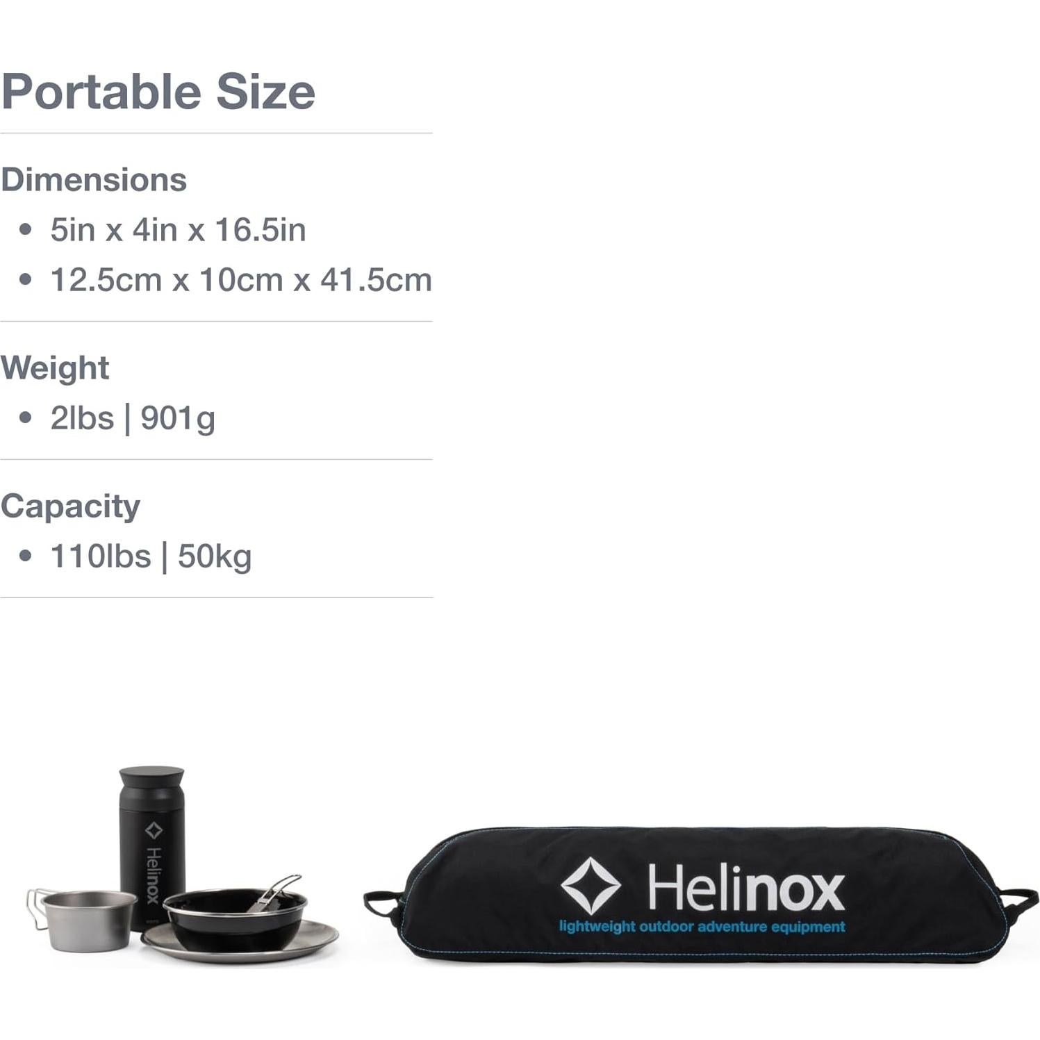 Helinox Chair Zero and Table One Hard Top