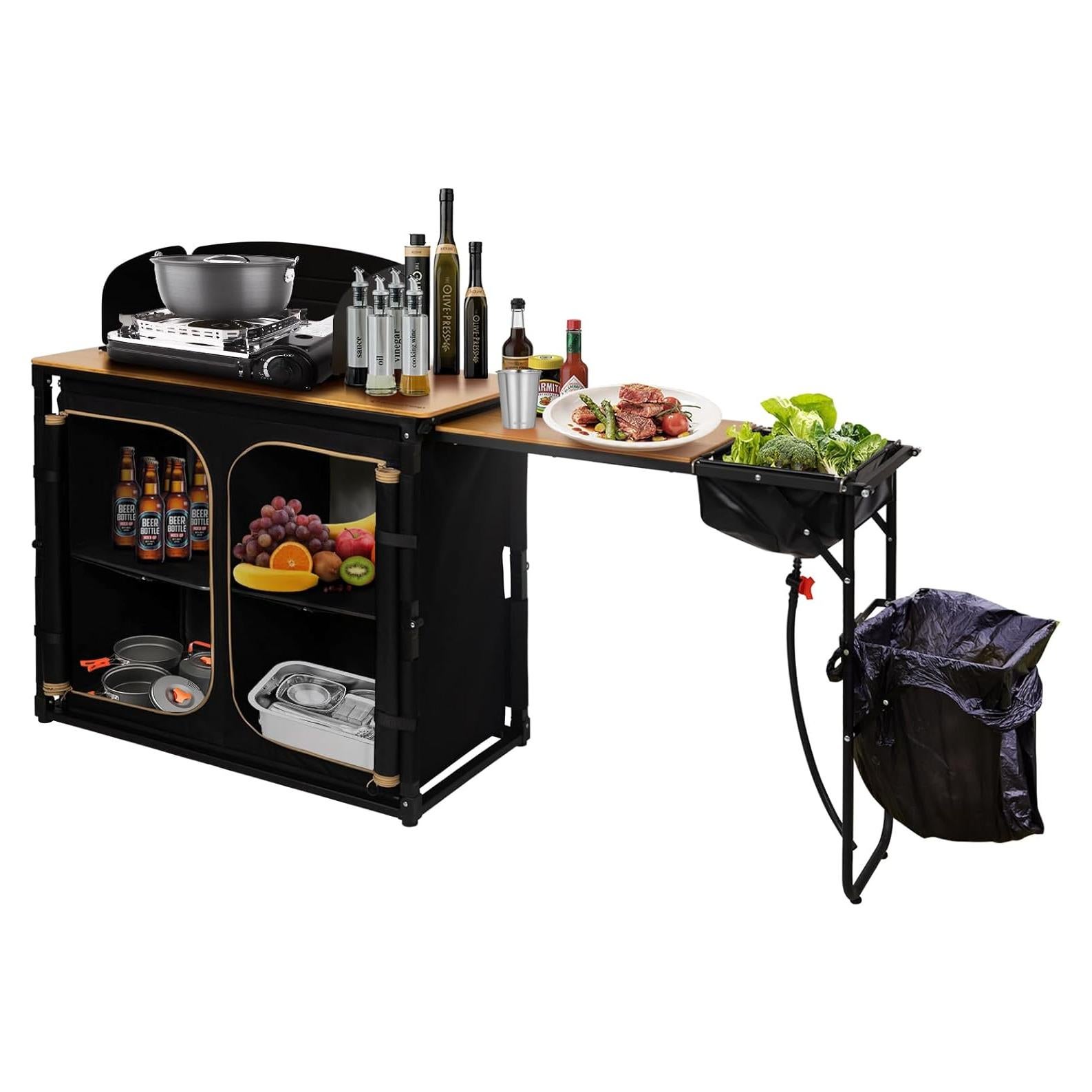 Mesa de Cocina Plegable KingCamp KC2542 para Camping 82 cm