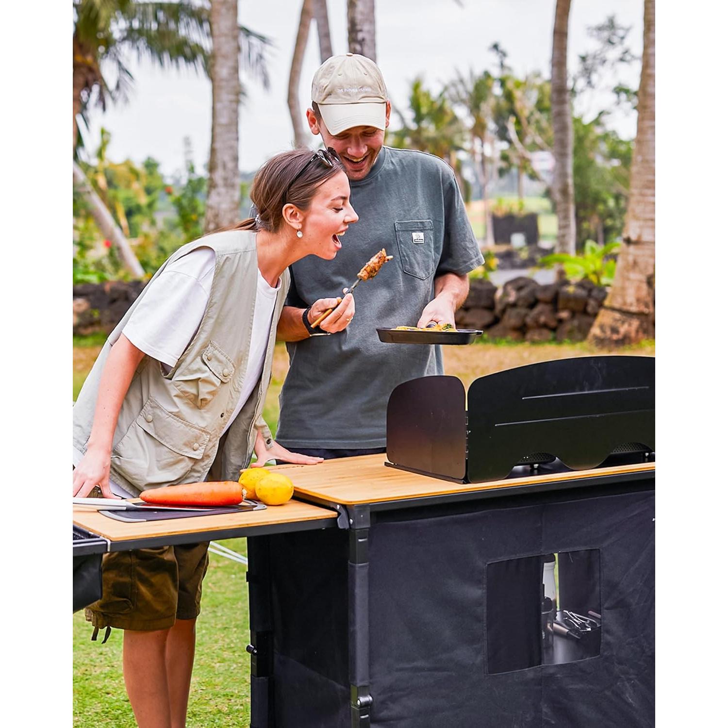 Mesa de Cocina Plegable KingCamp KC2542 para Camping 82 cm