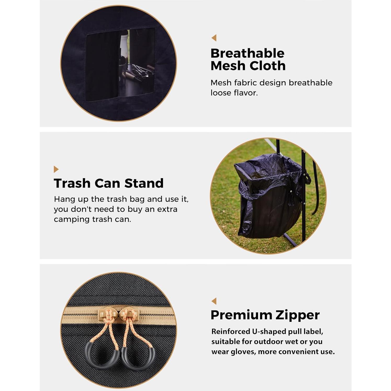 Mesa de Cocina Plegable KingCamp KC2542 para Camping 82 cm