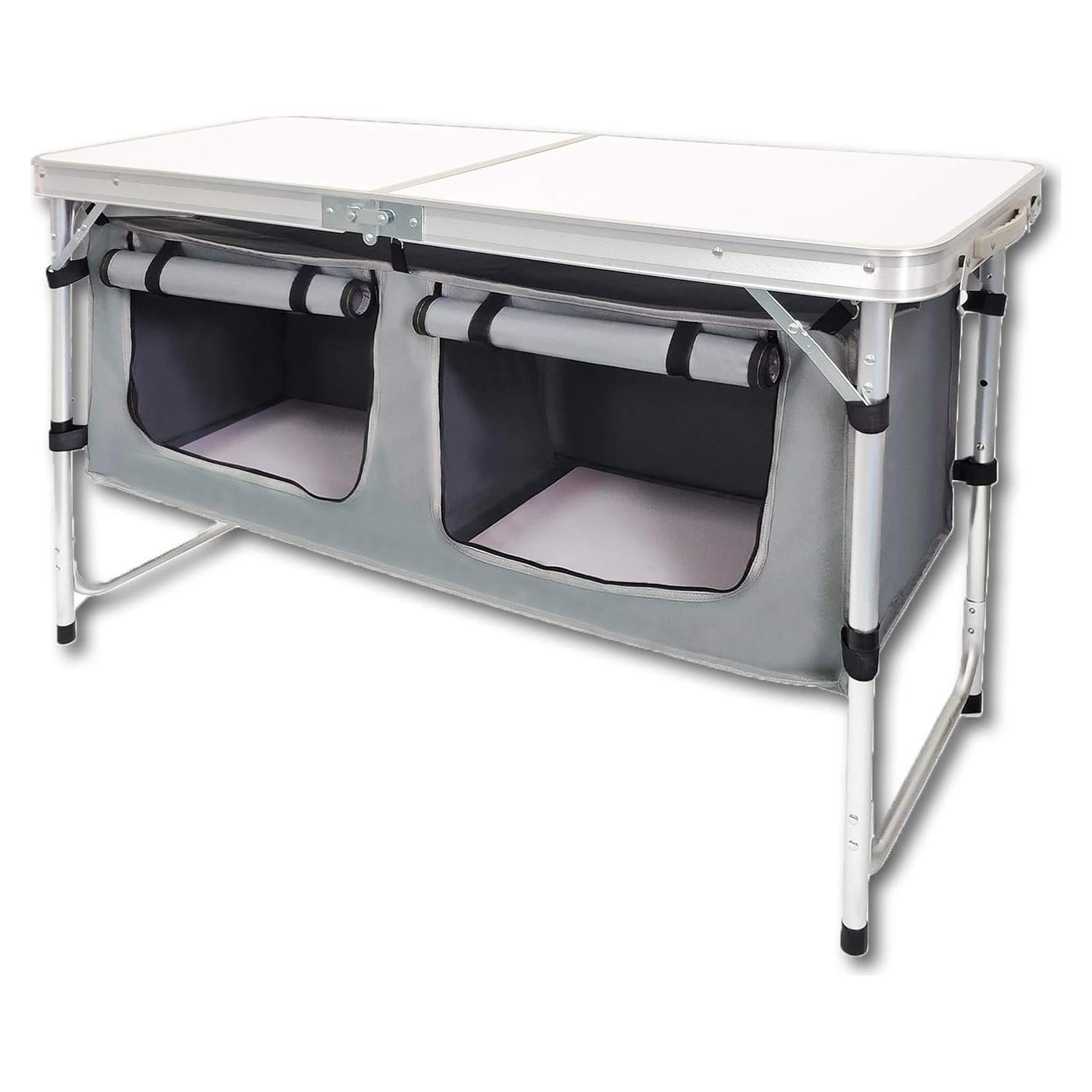 Mesa Plegable Camping CAMP SOLUTIONS Oxford 120x47 cm Blanca