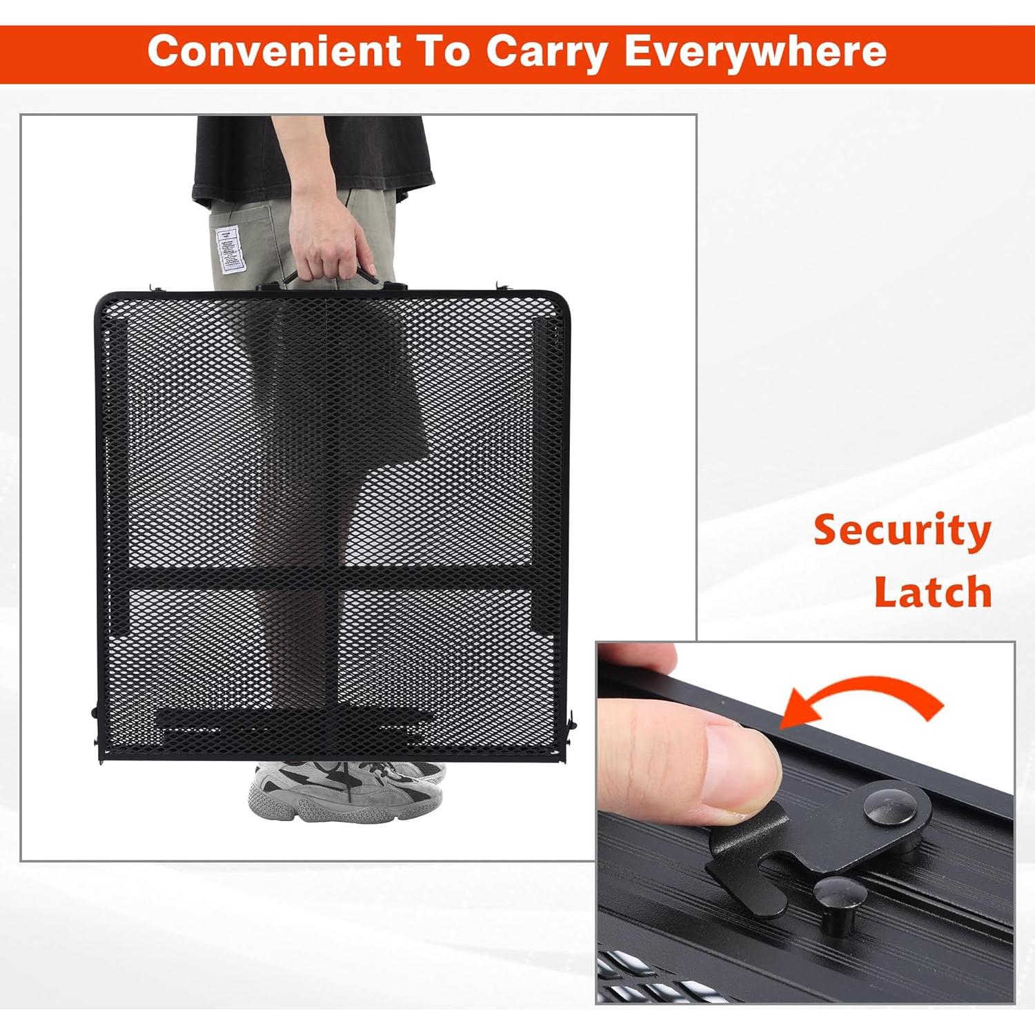 Mesa de Parrilla Plegable JOUYEK 1.22x0.61m Ajustable Altura