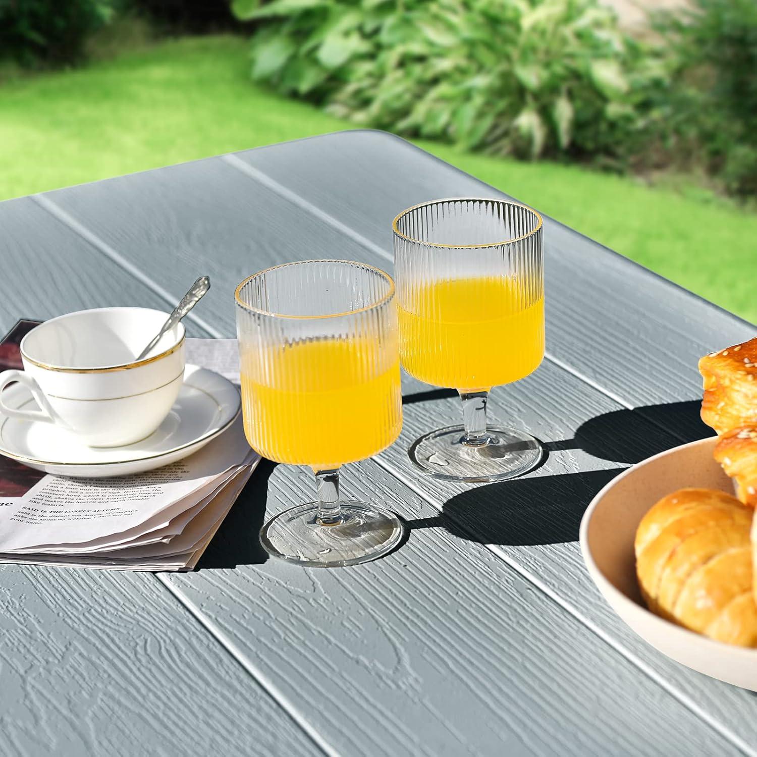 Picnic Table, 550 LBS Folding Picnic Tables with Benches & Seats, Weather-Resistant Easy Setup Portable Picnic Table, Wood-Like Foldable Picnic Tables for Outdoors Patio Deck Party BBQ (Grey)