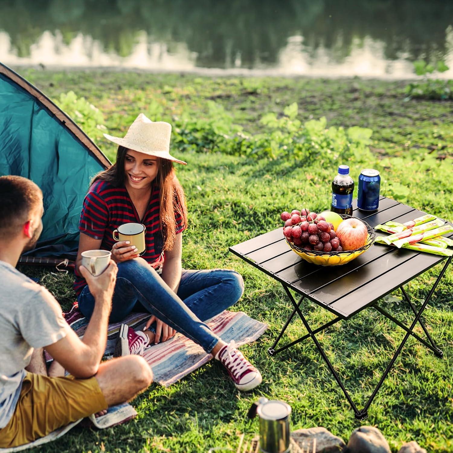 Mesa de Camping Plegable ReeMoo Mediana 55.88x40.96cm Aluminio