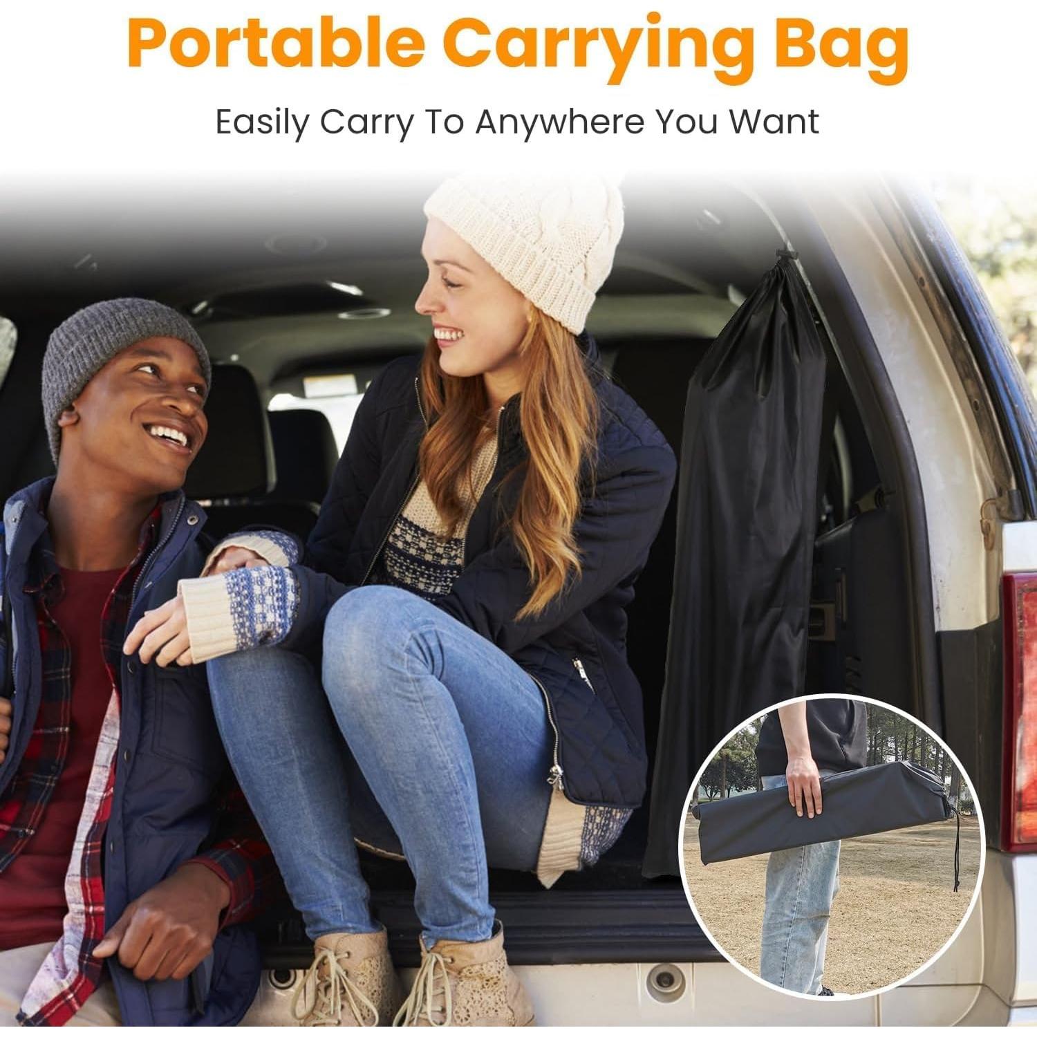 Mesa de Camping Plegable TeqHome H4697 - Aluminio 68.5x44.5cm