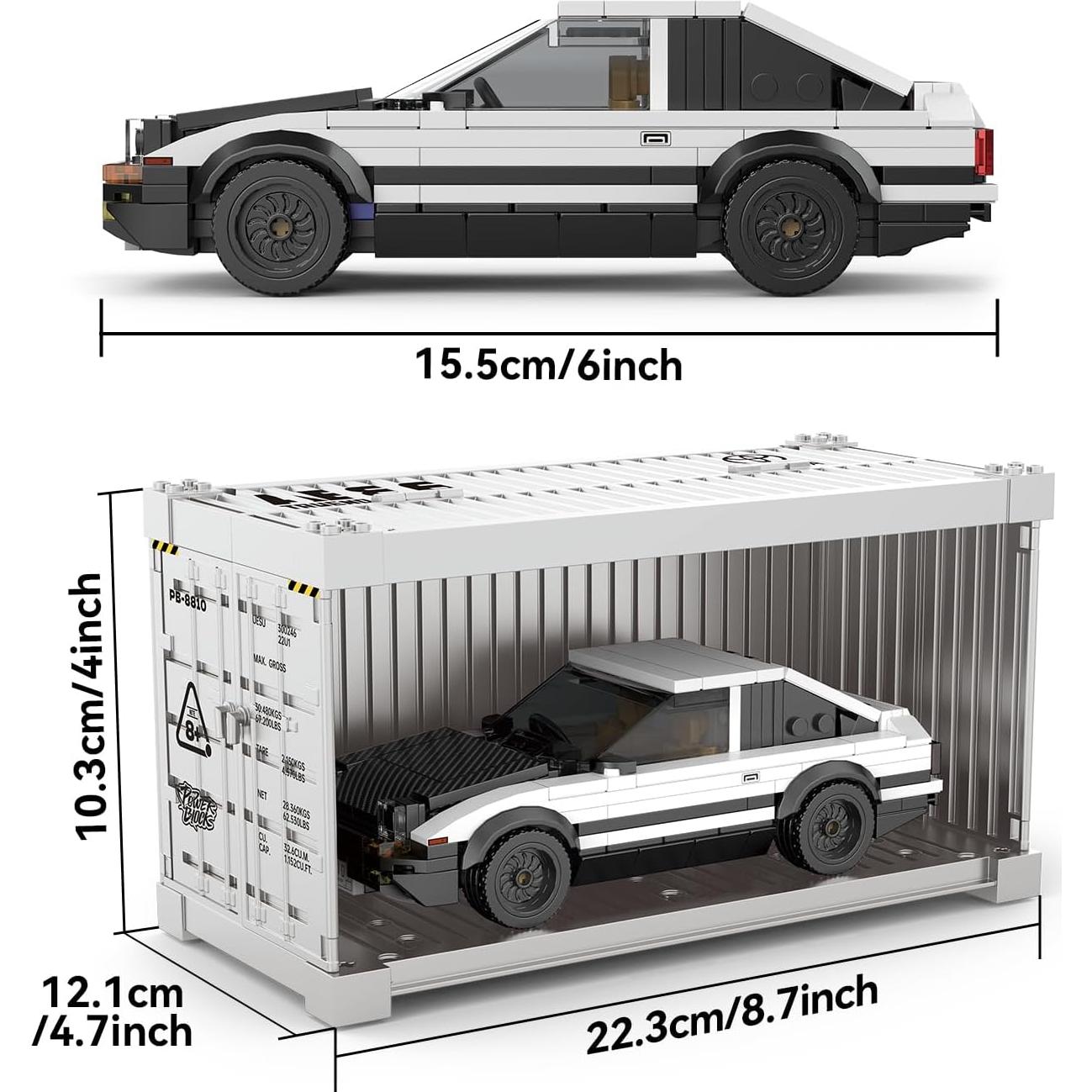 Kit de Construcción Toyota AE86 Trueno 327 Piezas - Licencia Oficial