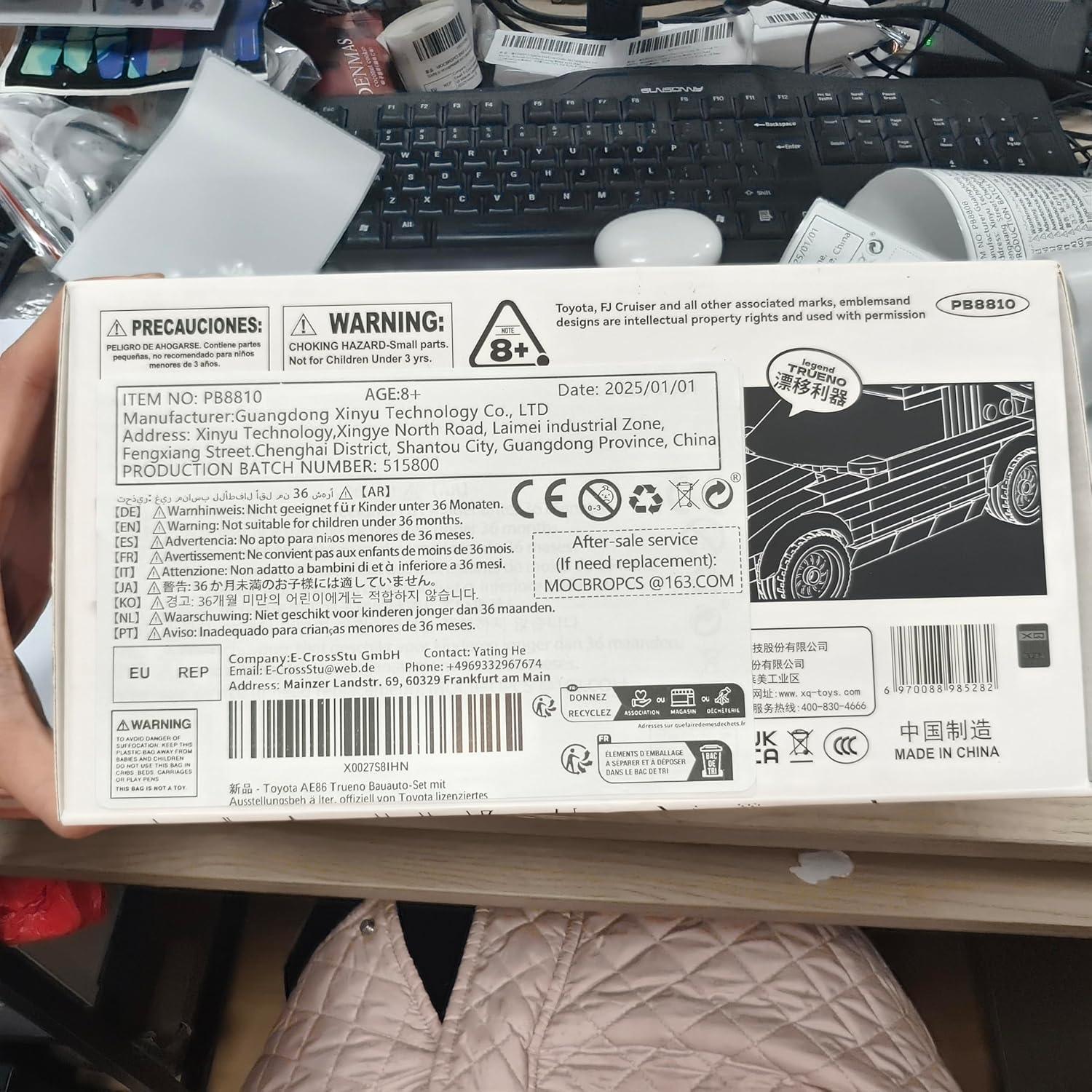 Kit de Construcción Toyota AE86 Trueno 327 Piezas - Licencia Oficial