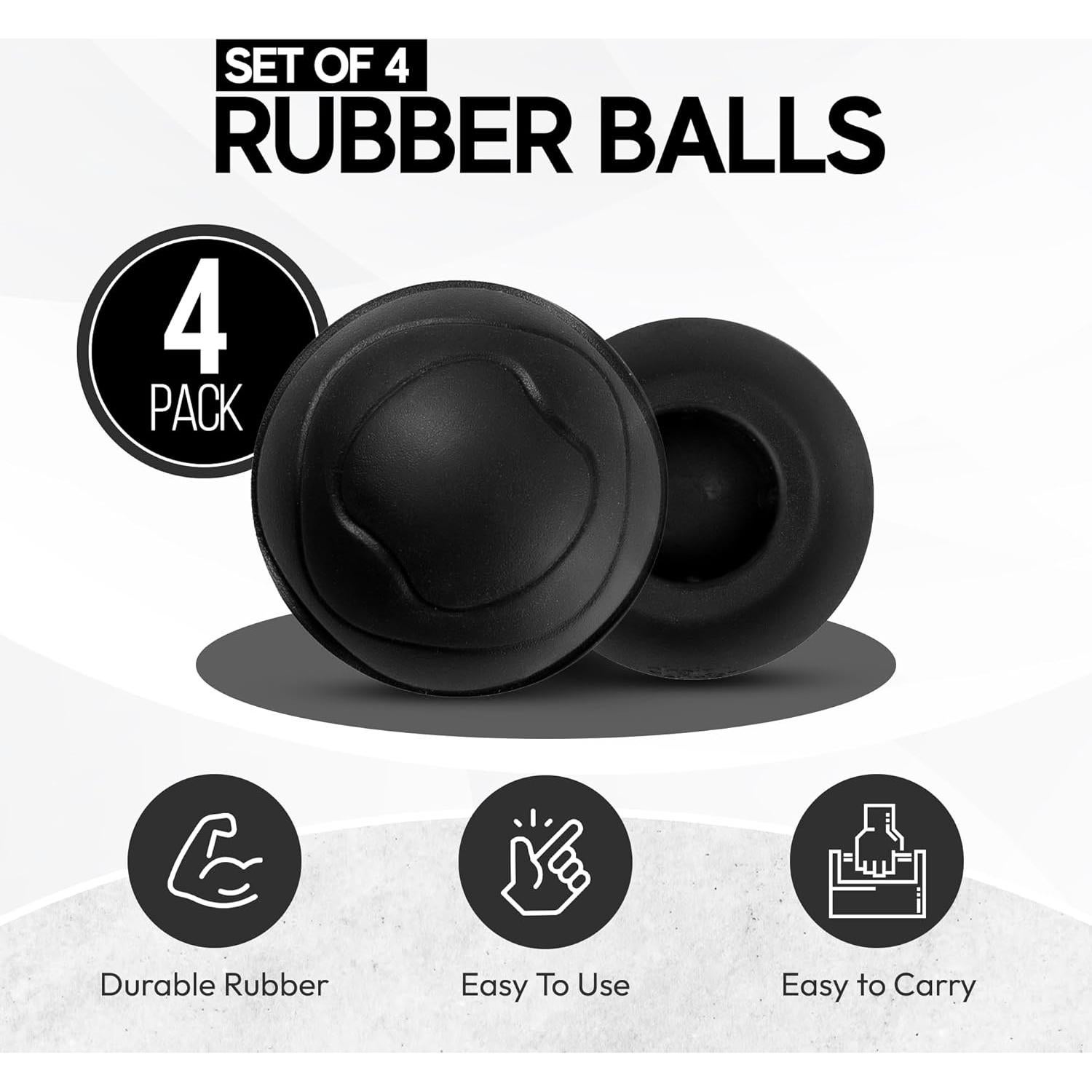 Stabilizing Rubber Ball Feet for Helinox Camping Chair - Durable Outdoor Chair Leg Cap, Help Stability on Rugged and Uneven Surfaces (Black, 45mm)