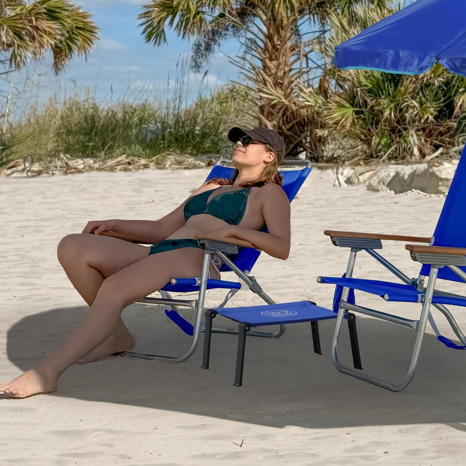 Mesa Plegable de Playa RIO Ultra Compacta 0.3m Azul